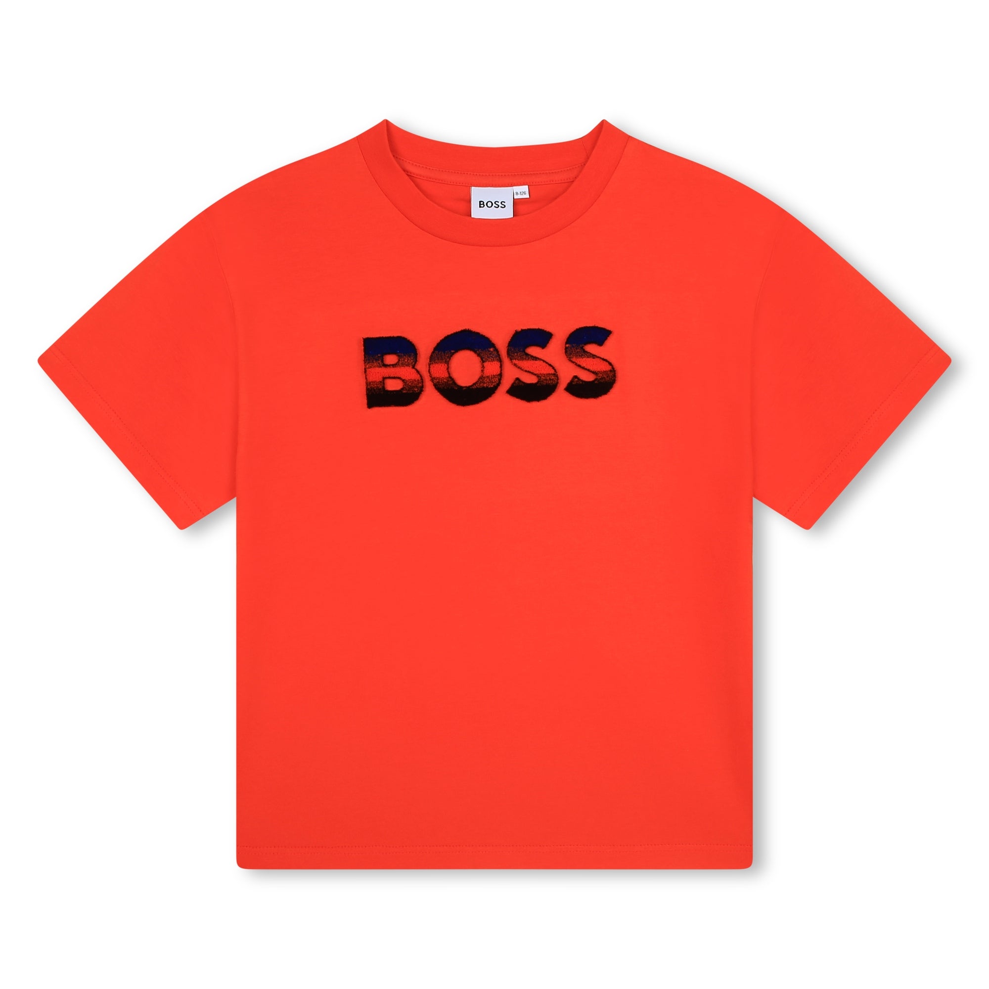 Boys Red Logo Cotton T-Shirt