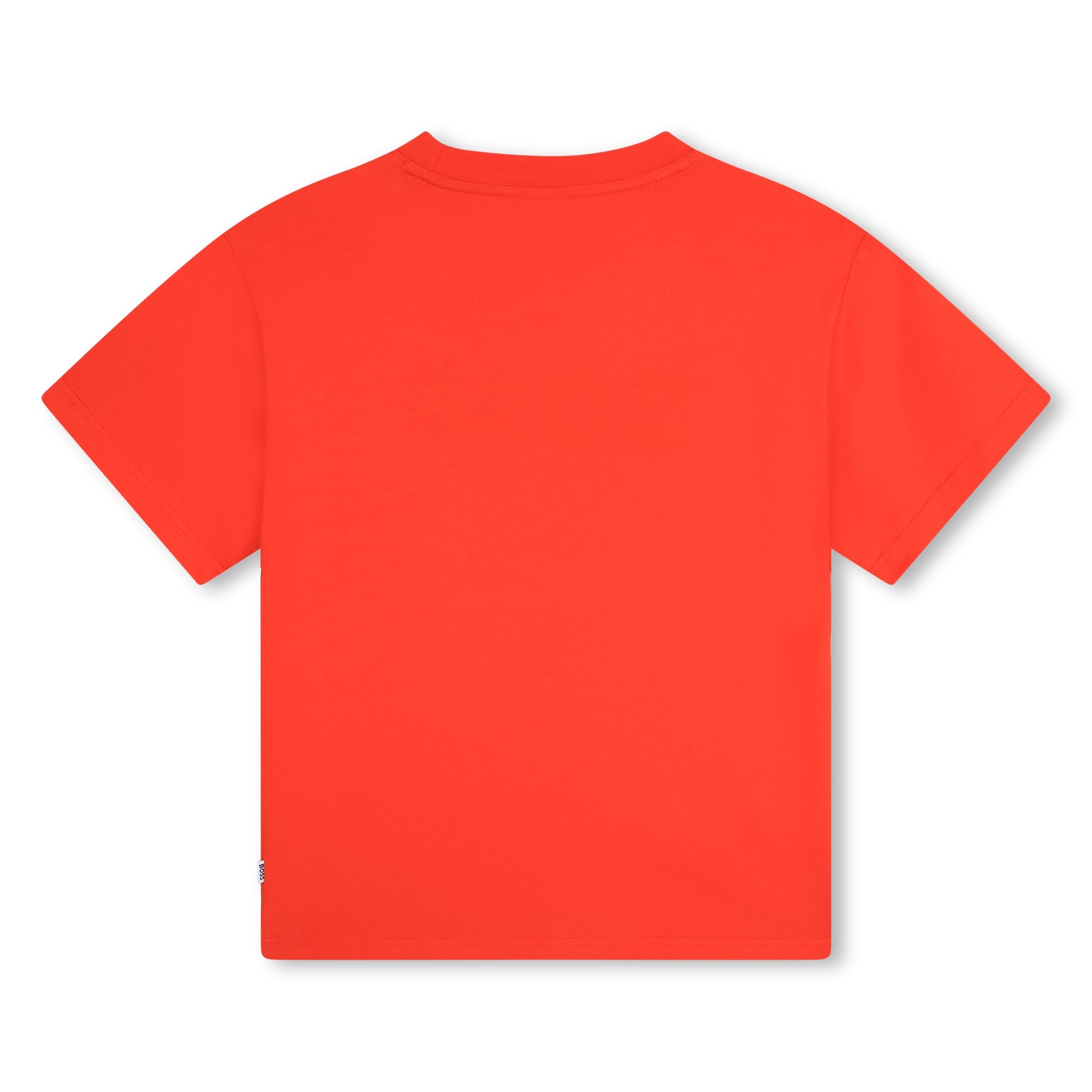 Boys Red Logo Cotton T-Shirt
