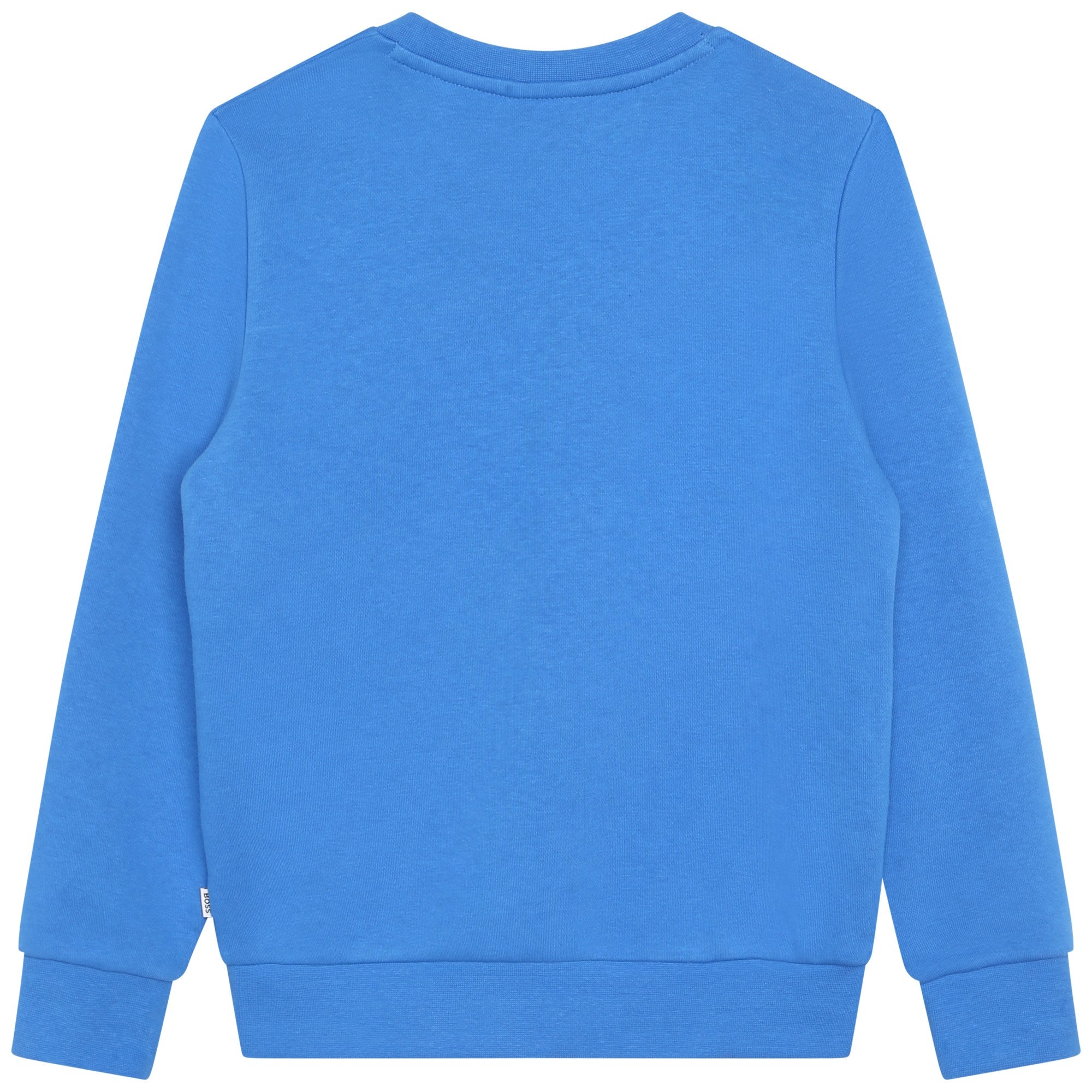Boys Blue Logo Cotton Sweatshirt