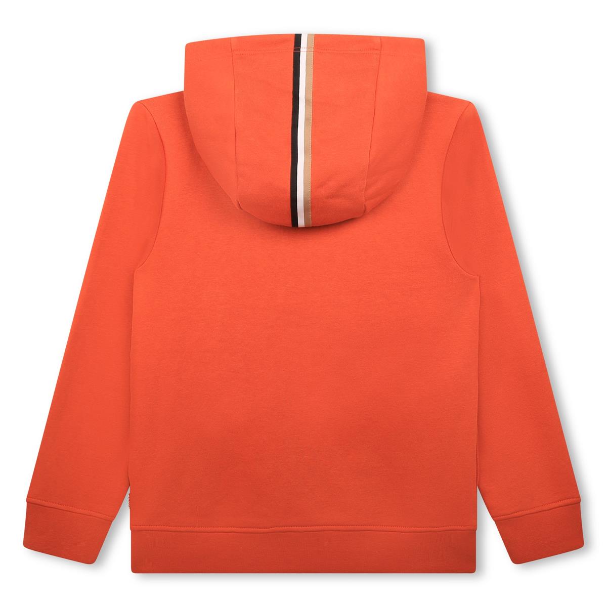 Boys Orange Zip-Up Top