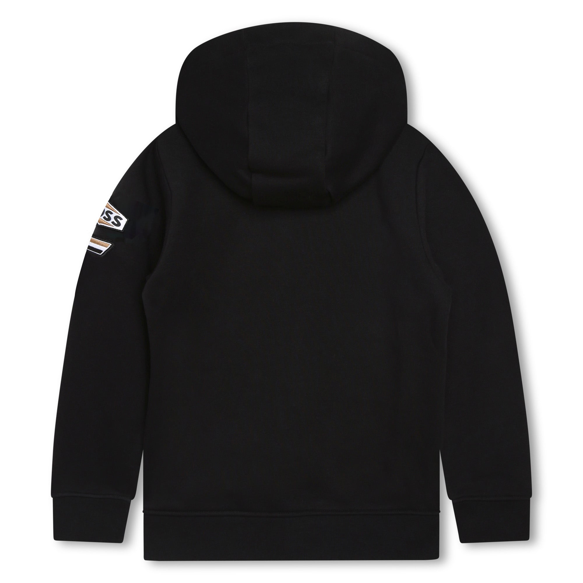 Boys Black Zip-Up Top