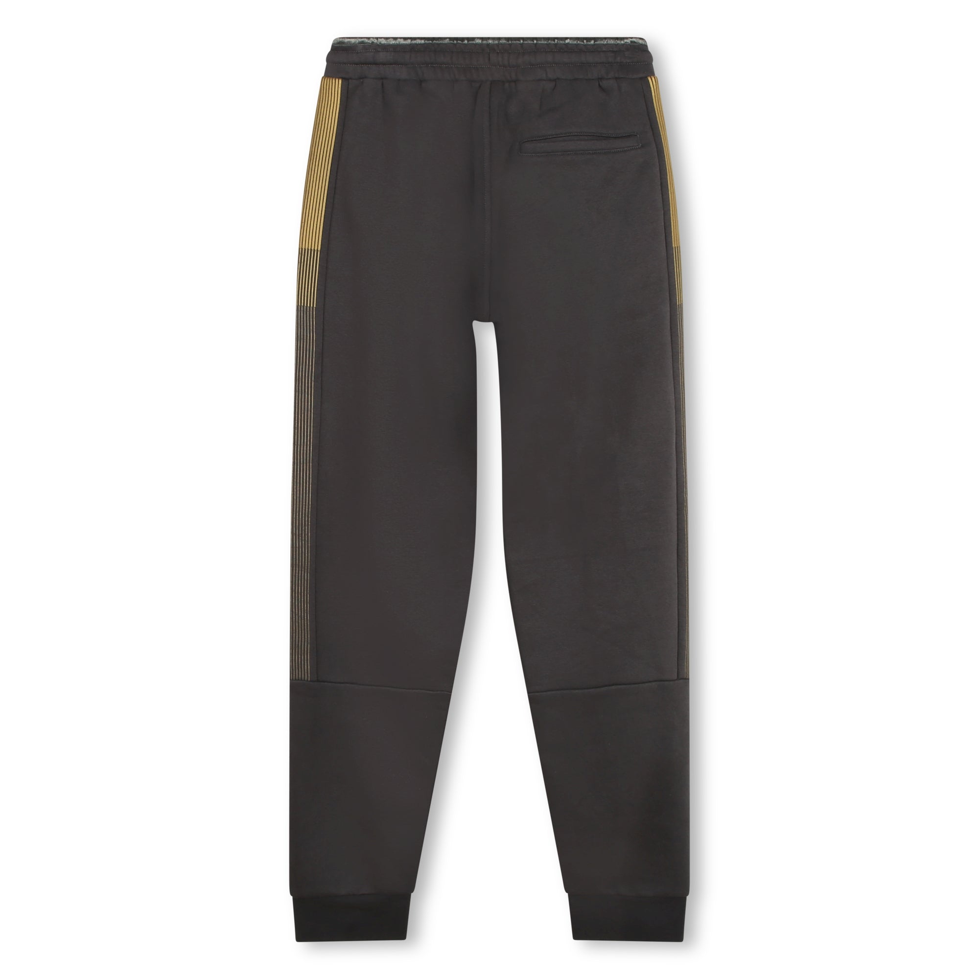 Boys Dark Grey Cotton Trousers