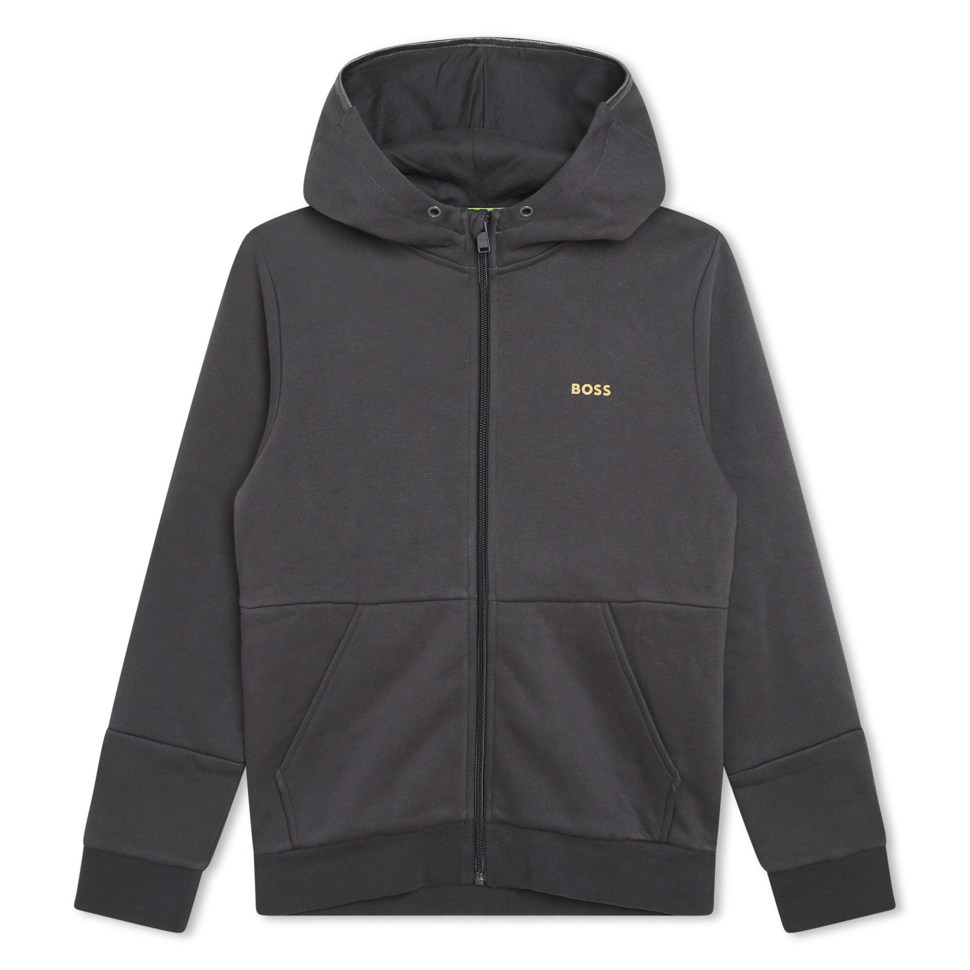 Boys Grey Zip-Up Top