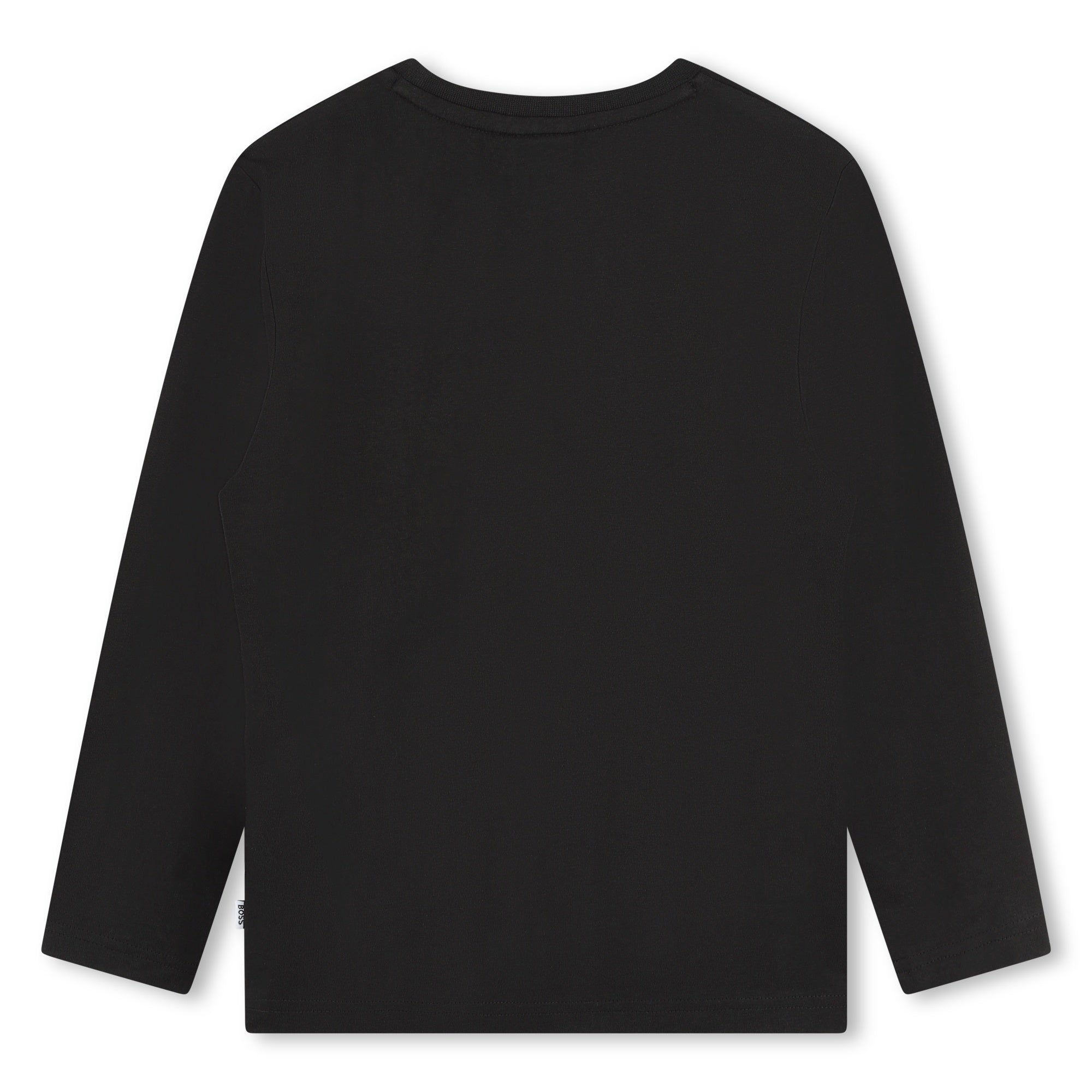 Boys Black Cotton T-Shirt