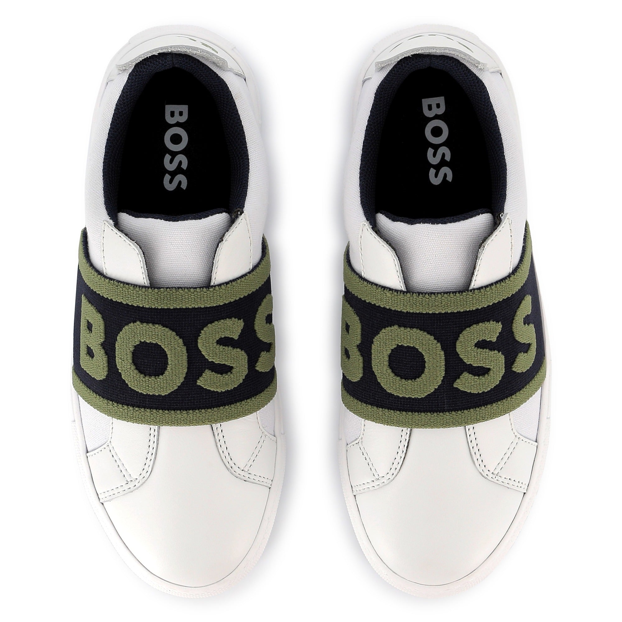 Boys White Logo Shoes