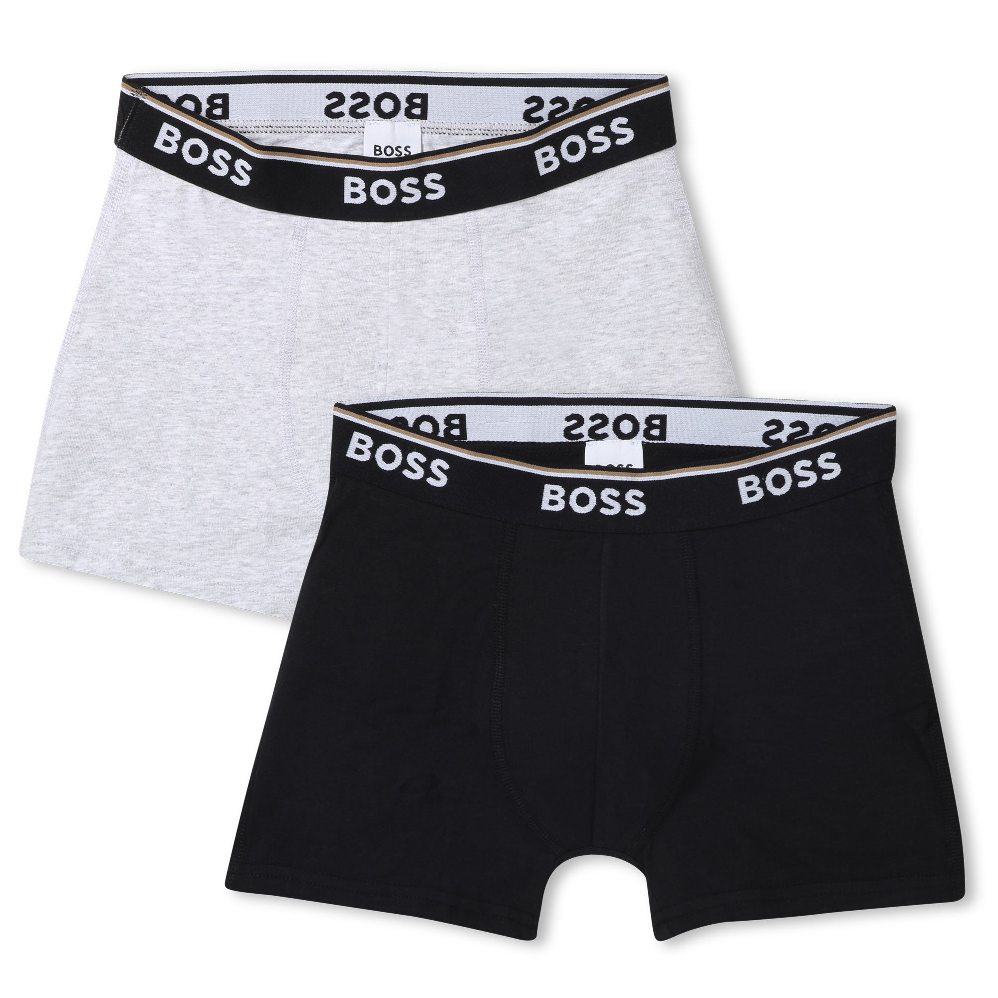 Boys Black&White Cotton Underwear Set(2 Pack)
