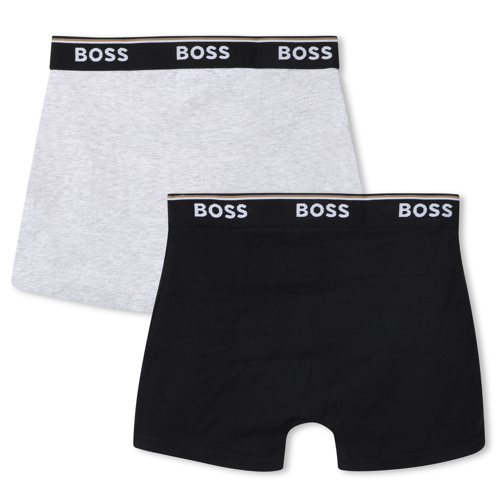 Boys Black&White Cotton Underwear Set(2 Pack)