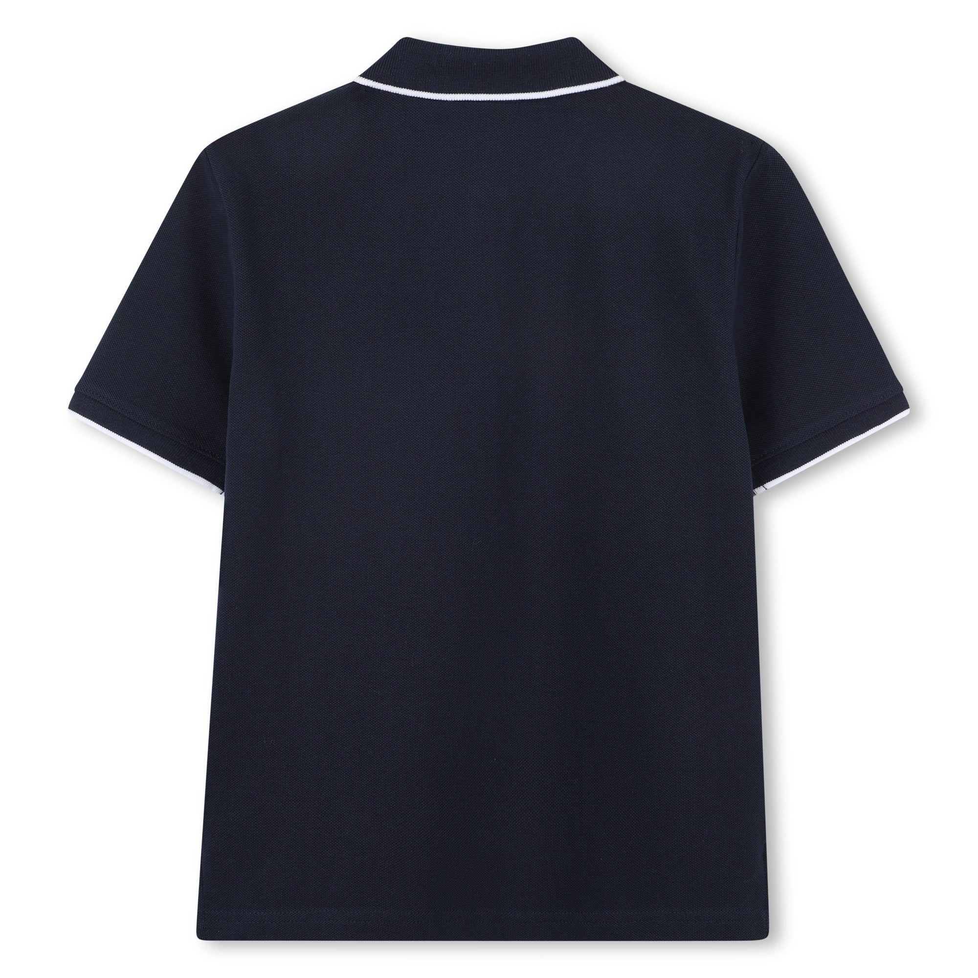 Boys Dark Blue Cotton Polo Shirt