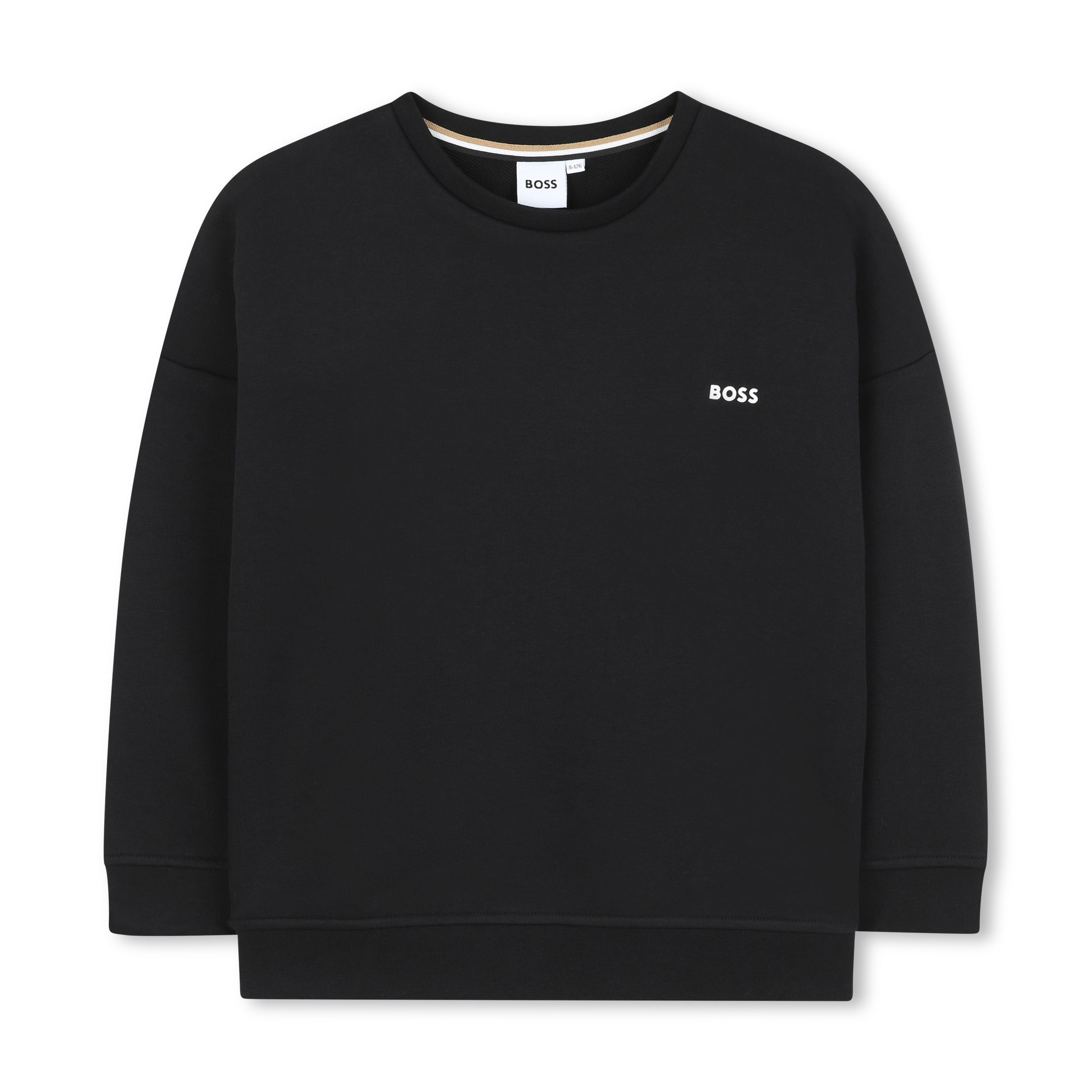 Boys Black Cotton Sweatshirt