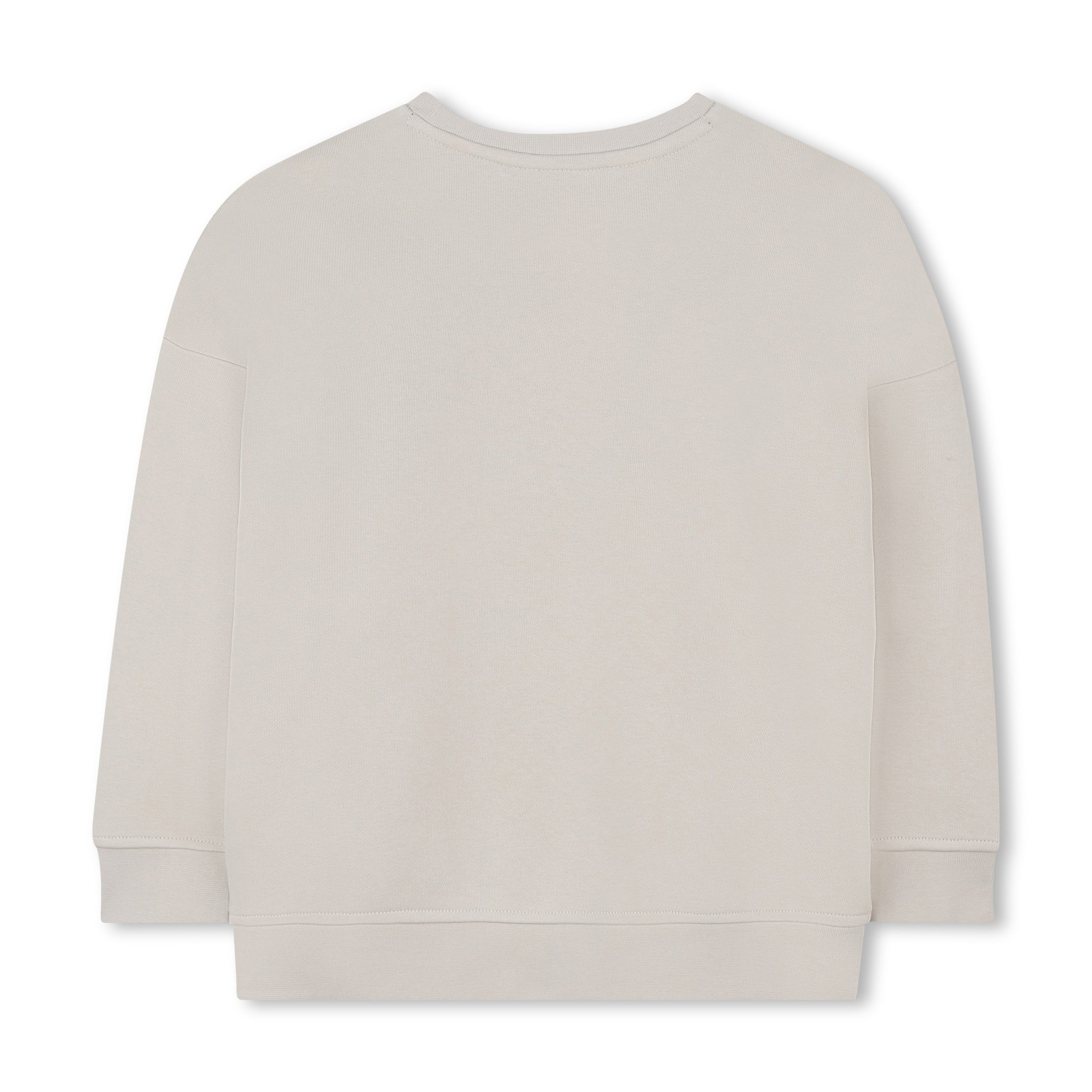Boys Beige Cotton Sweatshirt