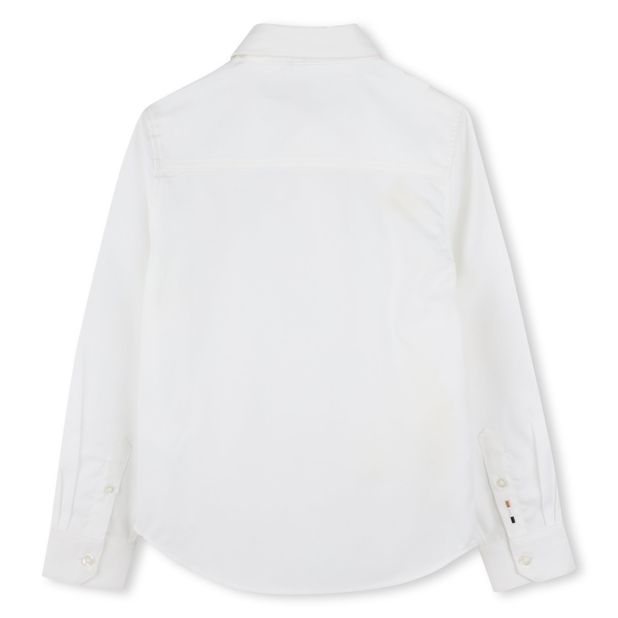 Boys White Cotton Shirt