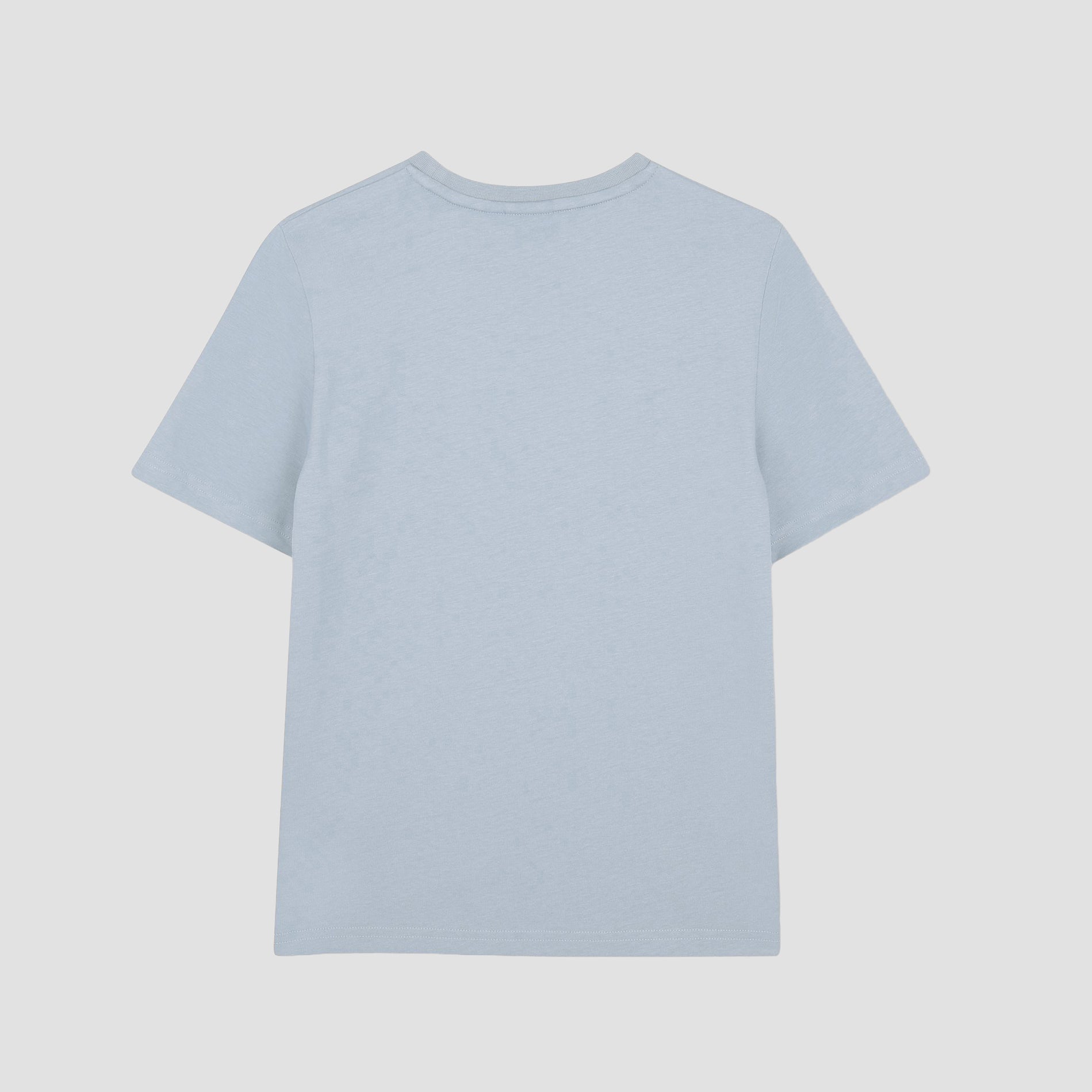 Boys Light Blue Logo Cotton T-Shirt