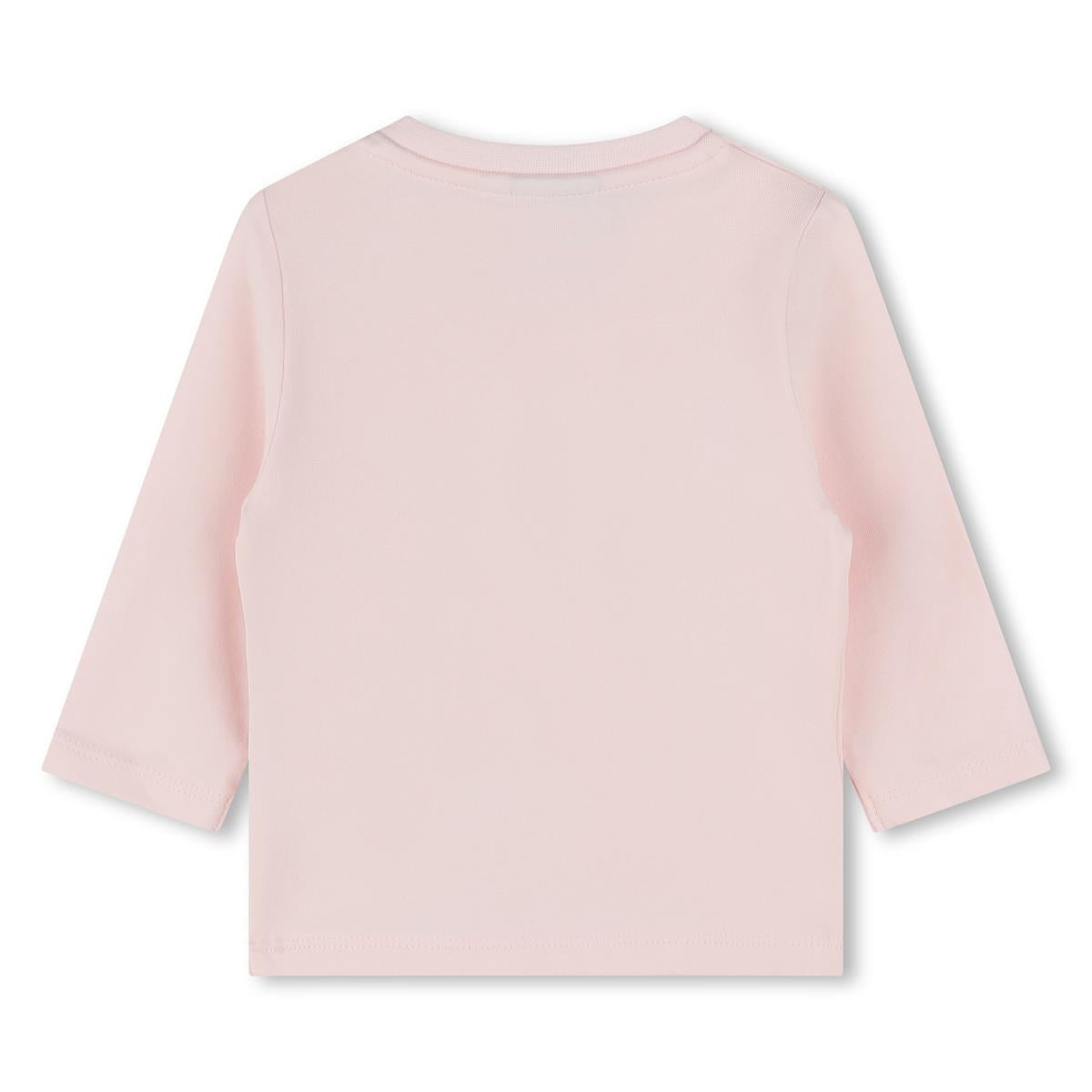 Baby Girls Pink Cotton T-Shirt