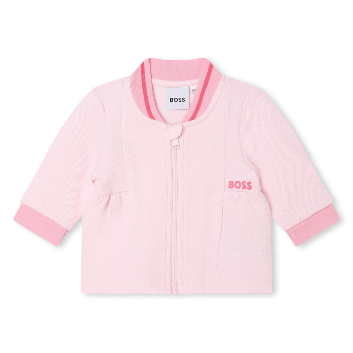 Baby Girls Pink Zip-Up Top