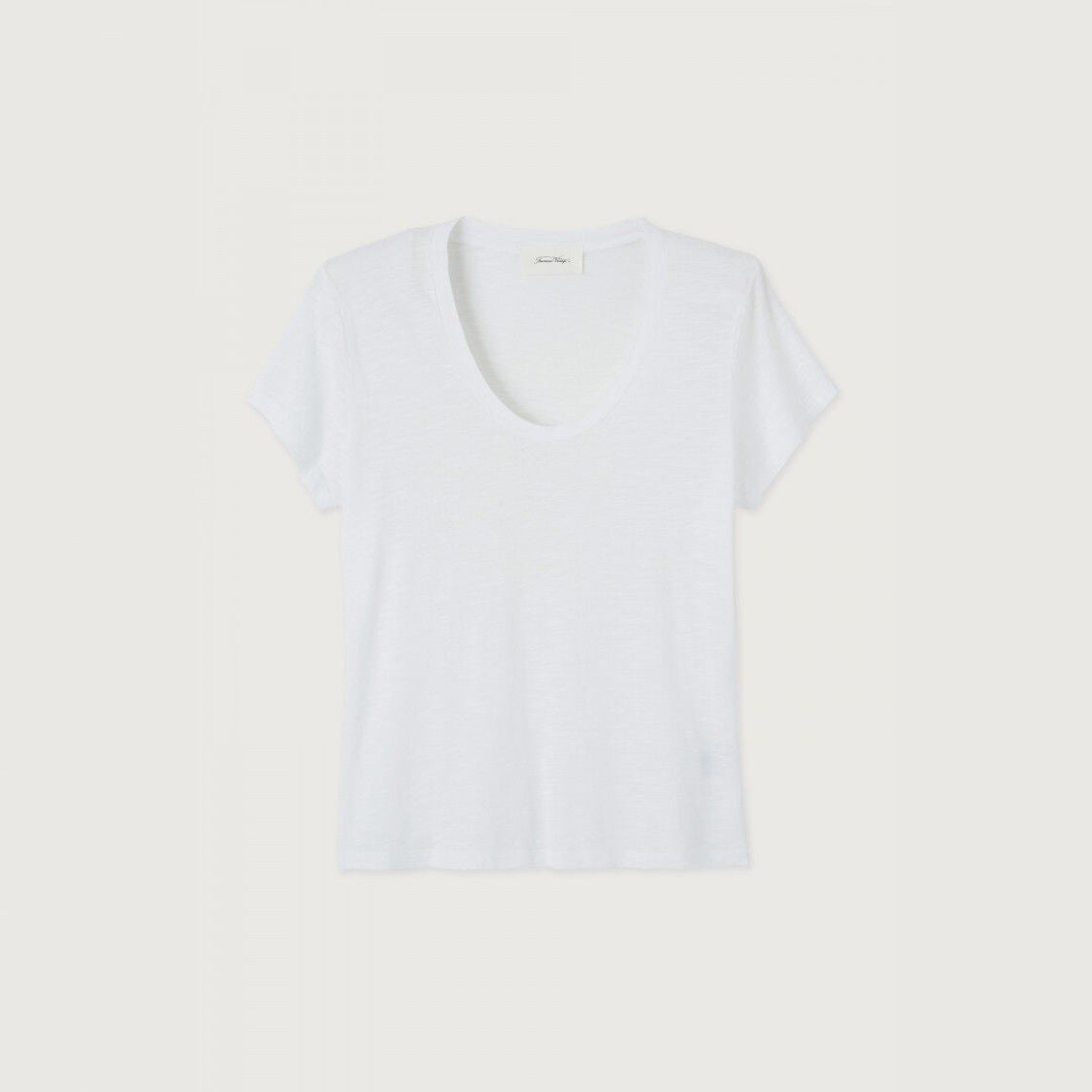 Women White Cotton T-Shirt