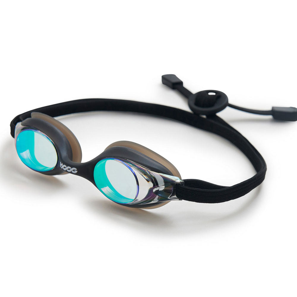 Boys & Girls Black Rubber Ring Racing Goggles(JERRY-GDBK)