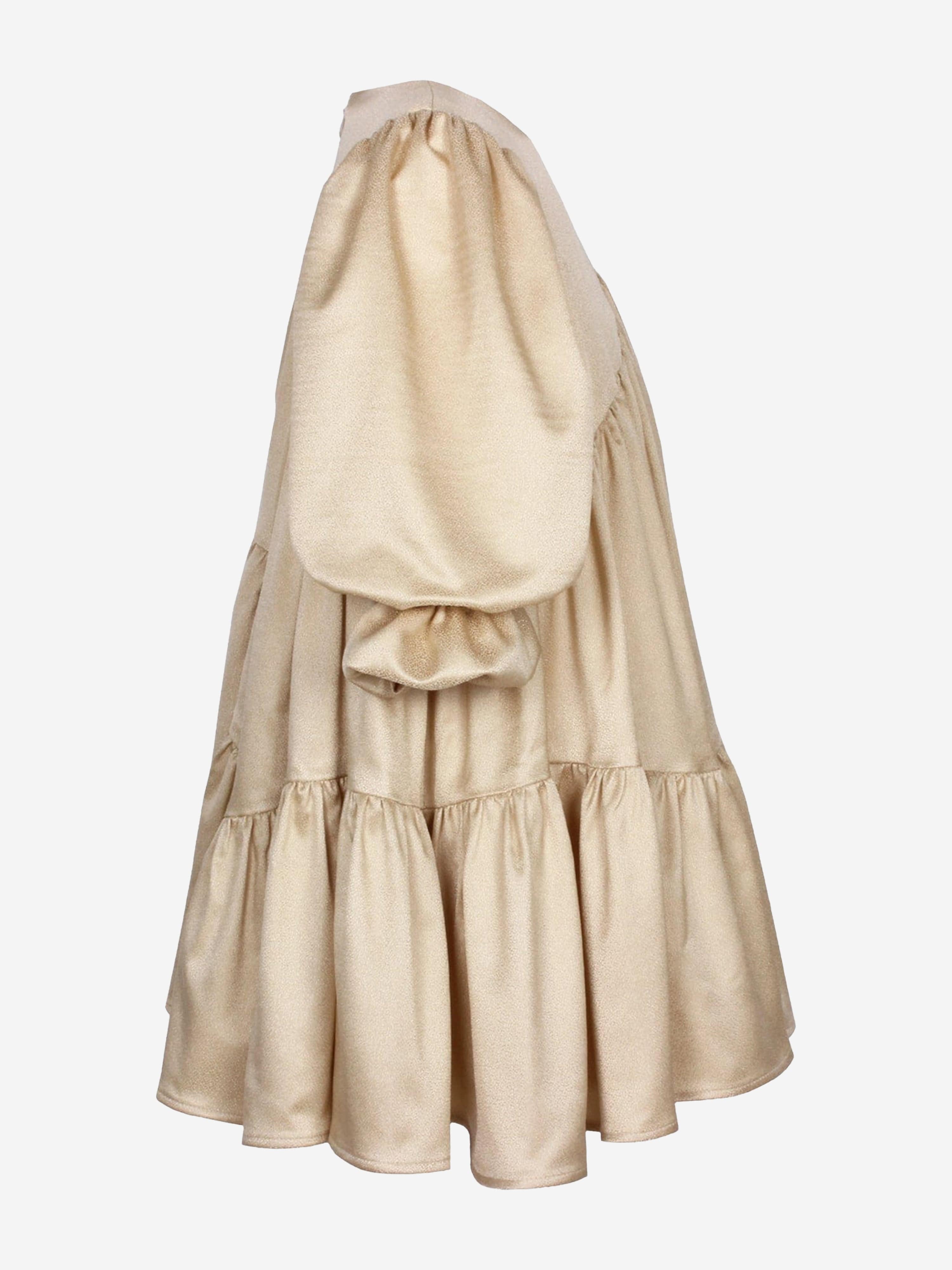 Girls Avery Sparkle Dress in Gold