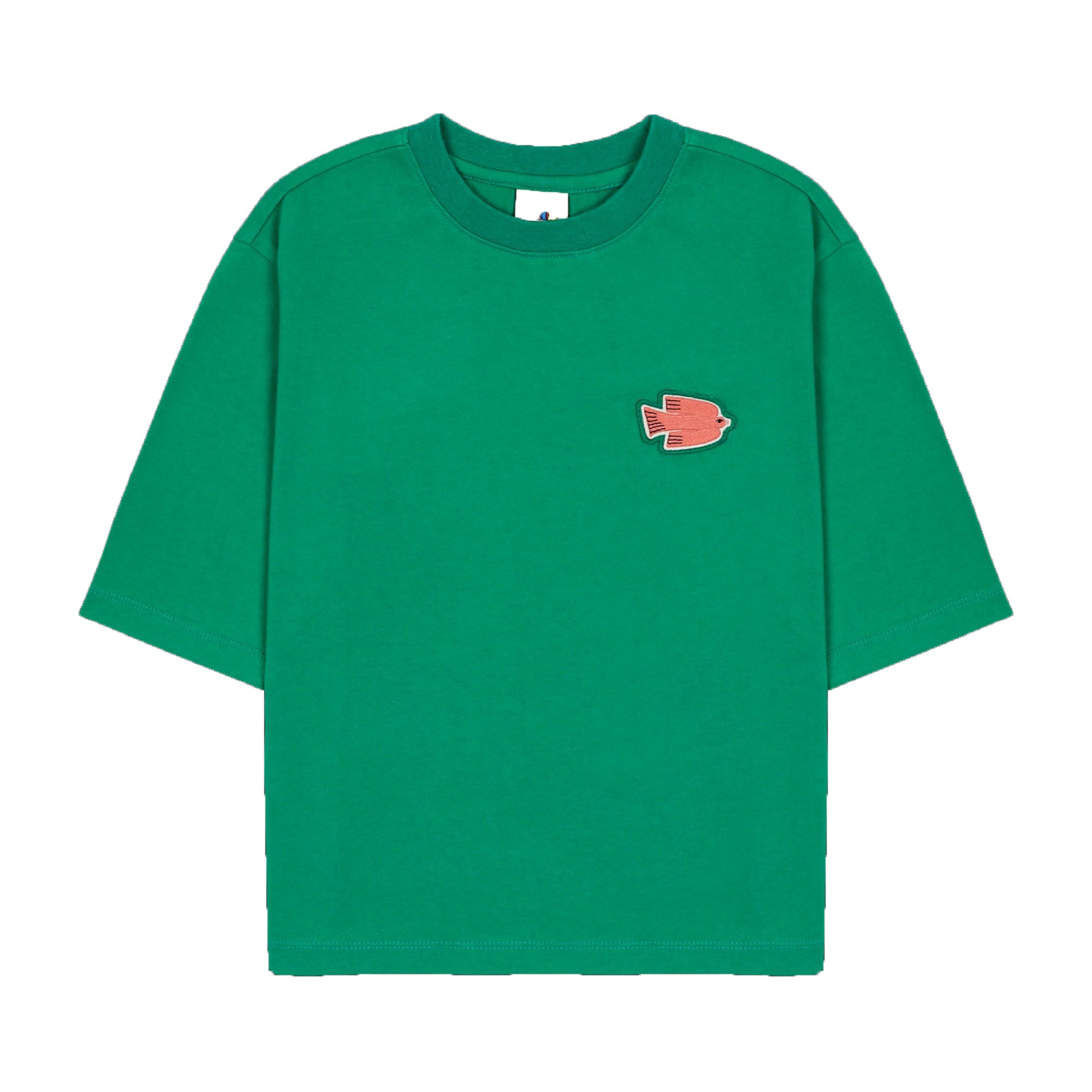 Boys & Girls Green Cotton T-Shirt