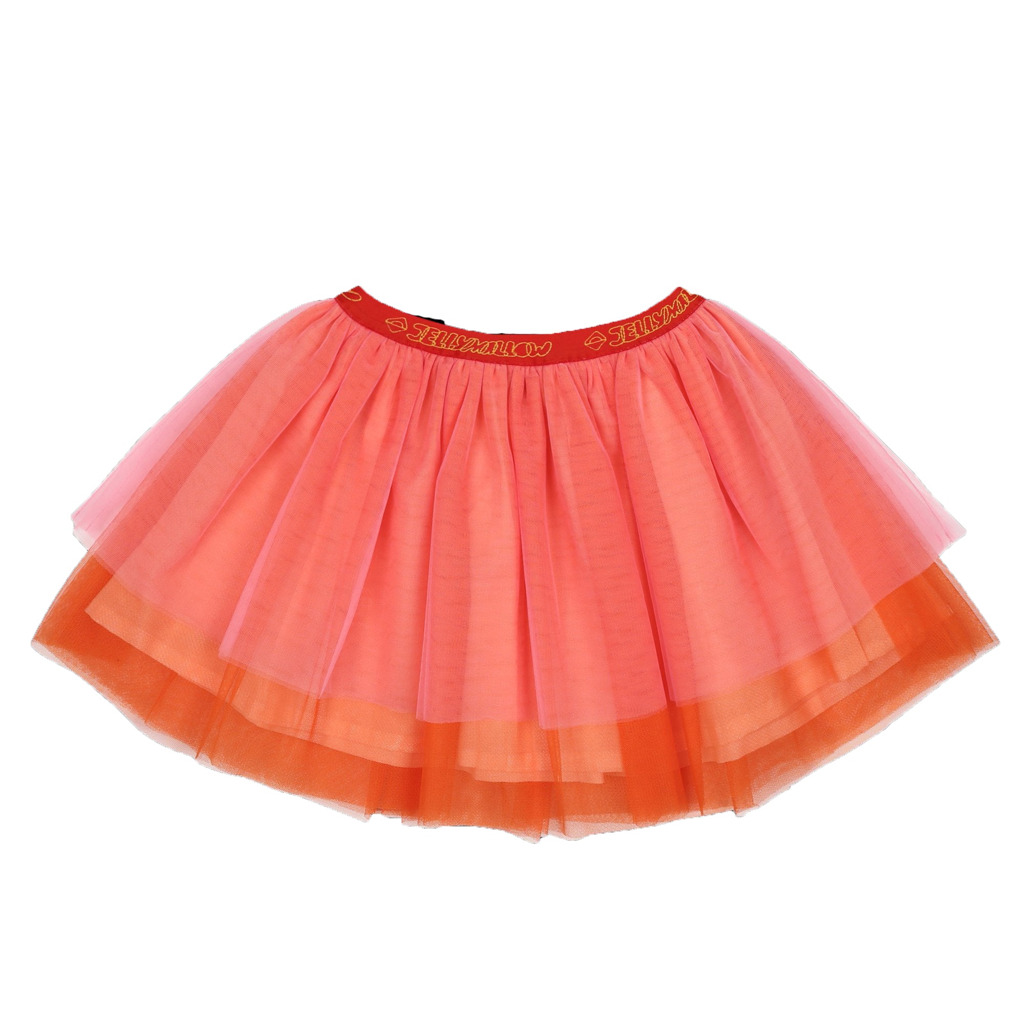 Girls Pink Tiered Tulle Skirt