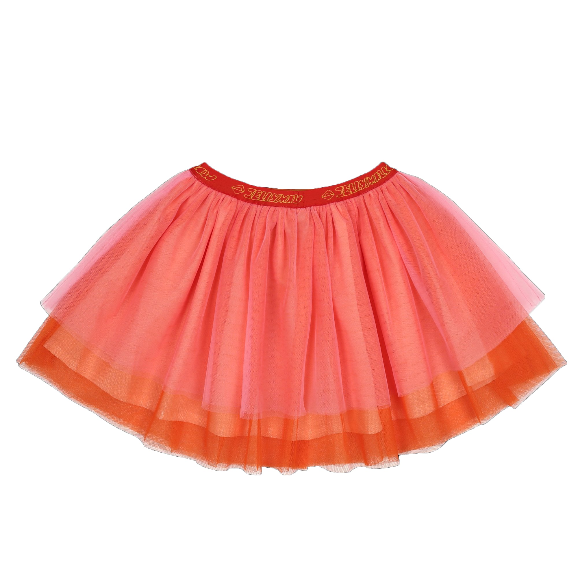 Girls Pink Tiered Tulle Skirt
