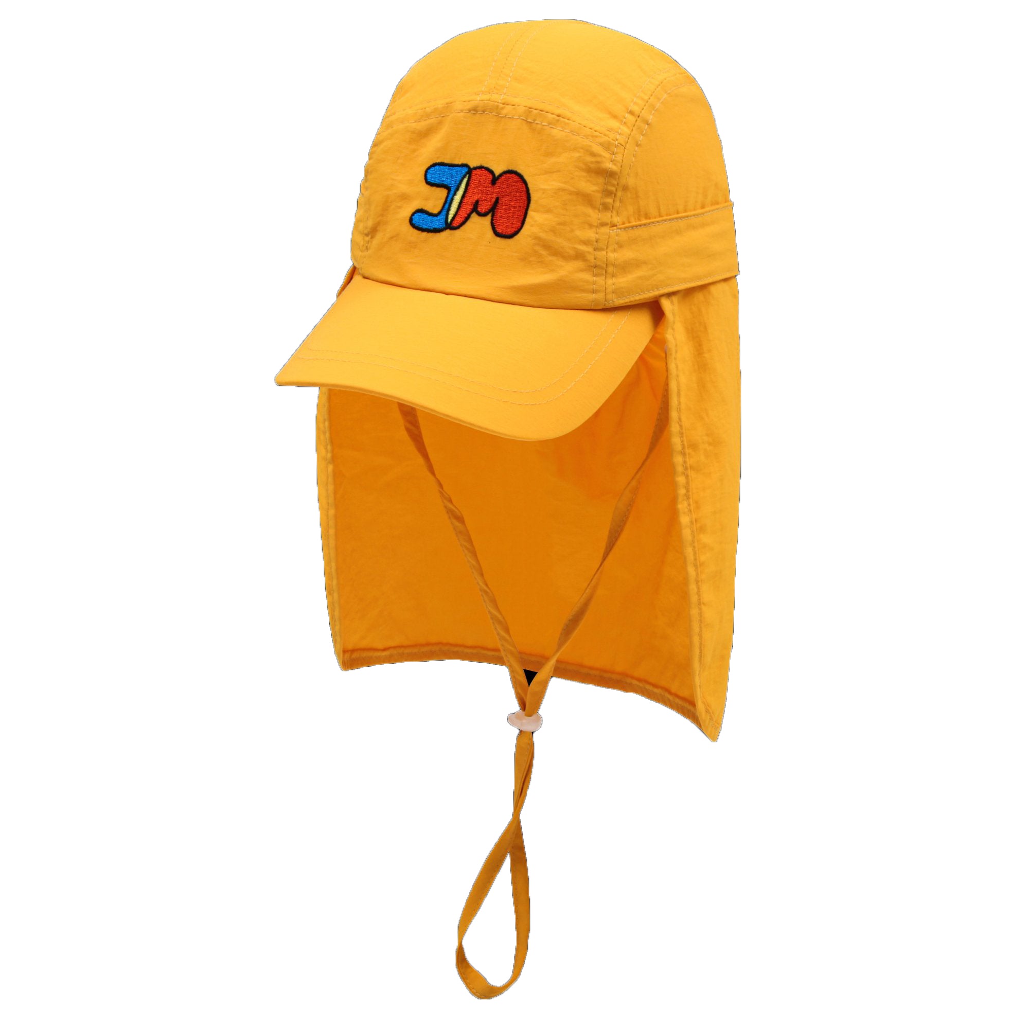 Boys & Girls Yellow Embroidery Sun Shield Cap