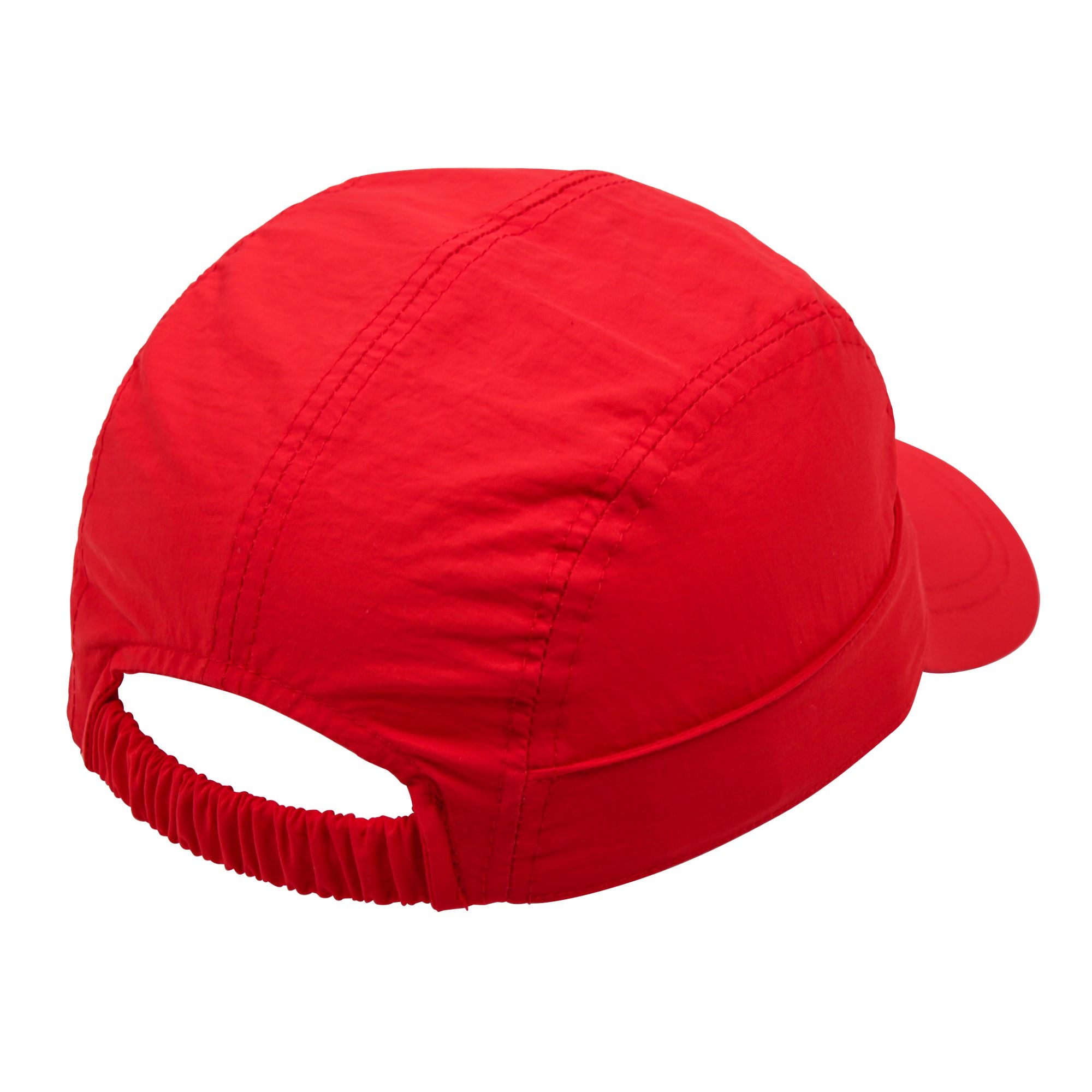 Casquette de protection solaire brodée rouge pour garçons et filles