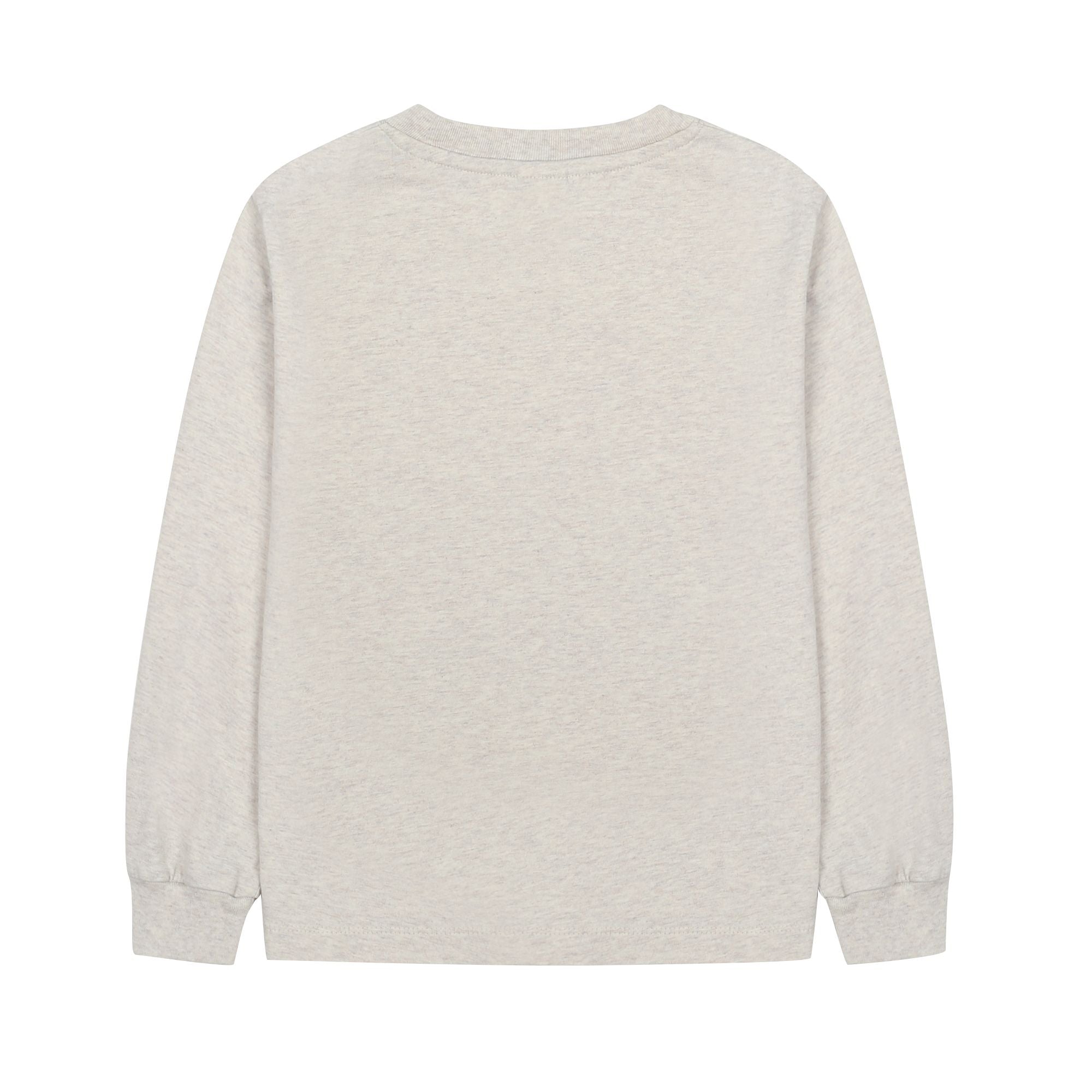 Boys & Girls Oatmeal Printed Cotton T-Shirt