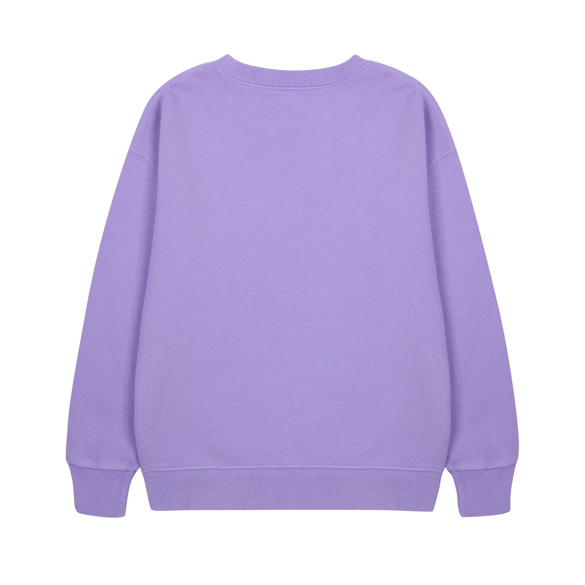 Boys & Girls Purple Smile Printed Cotton Sweatshirt