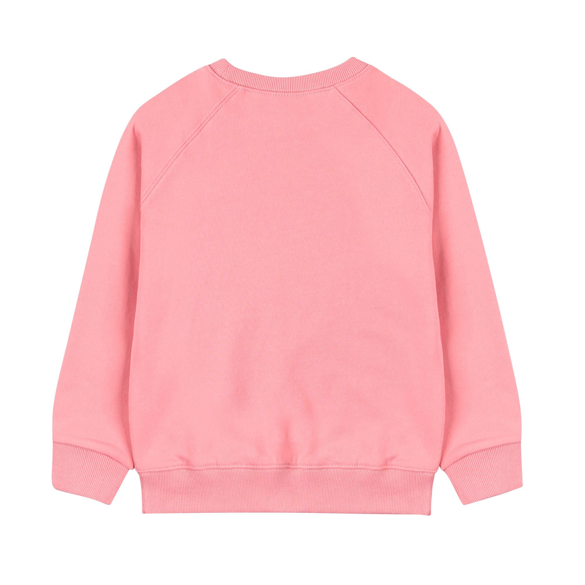 Boys & Girls Pink Love Printed Cotton Sweatshirt