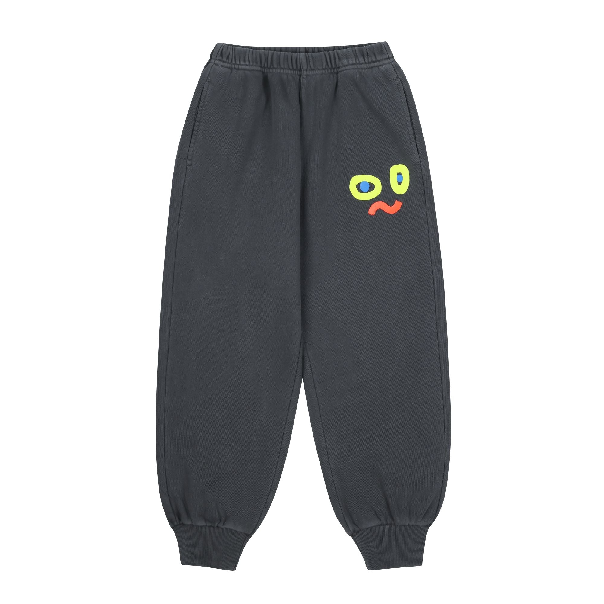 Boys & Girls Charcoal Cotton Trousers