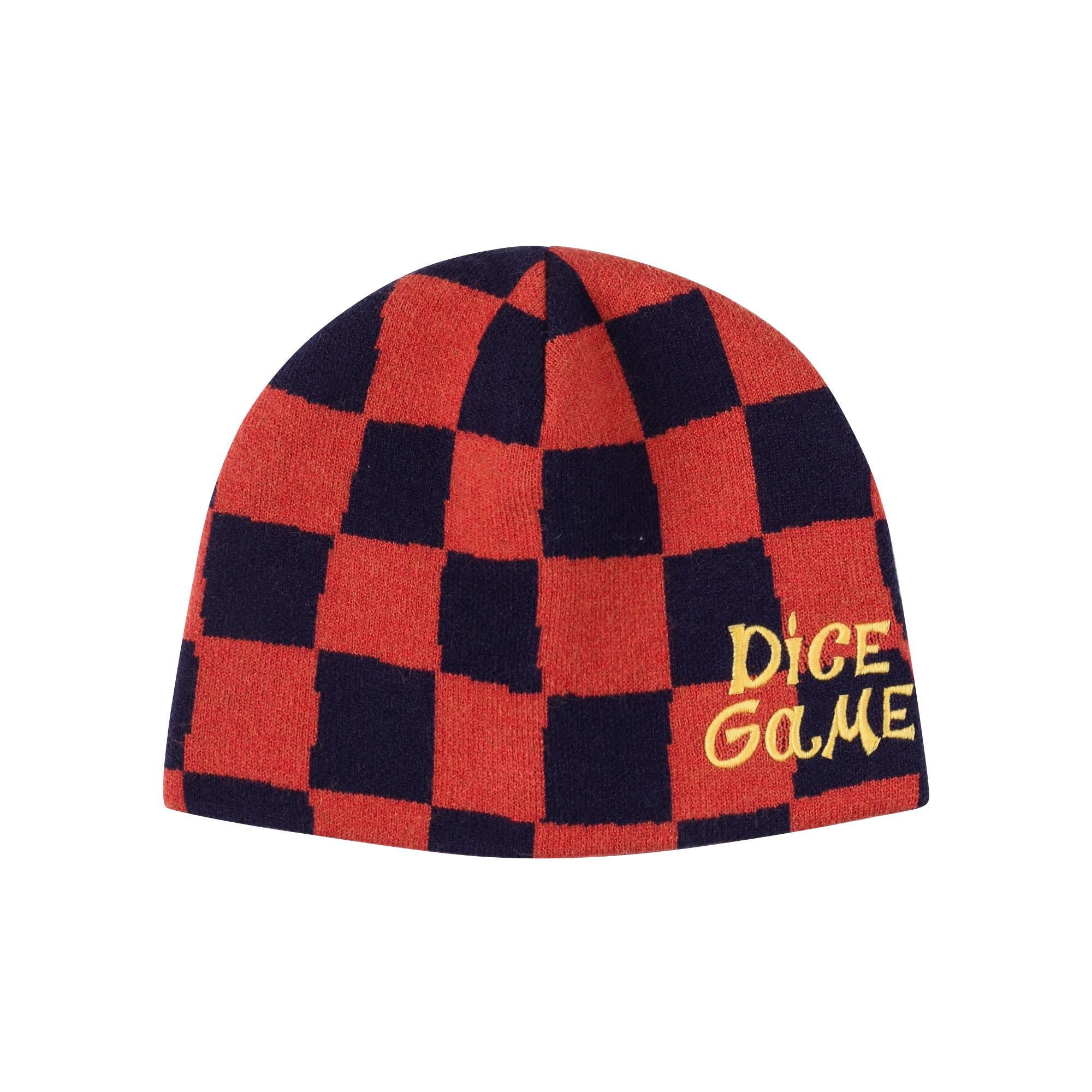 Boys & Girls Red Check Knit Hat