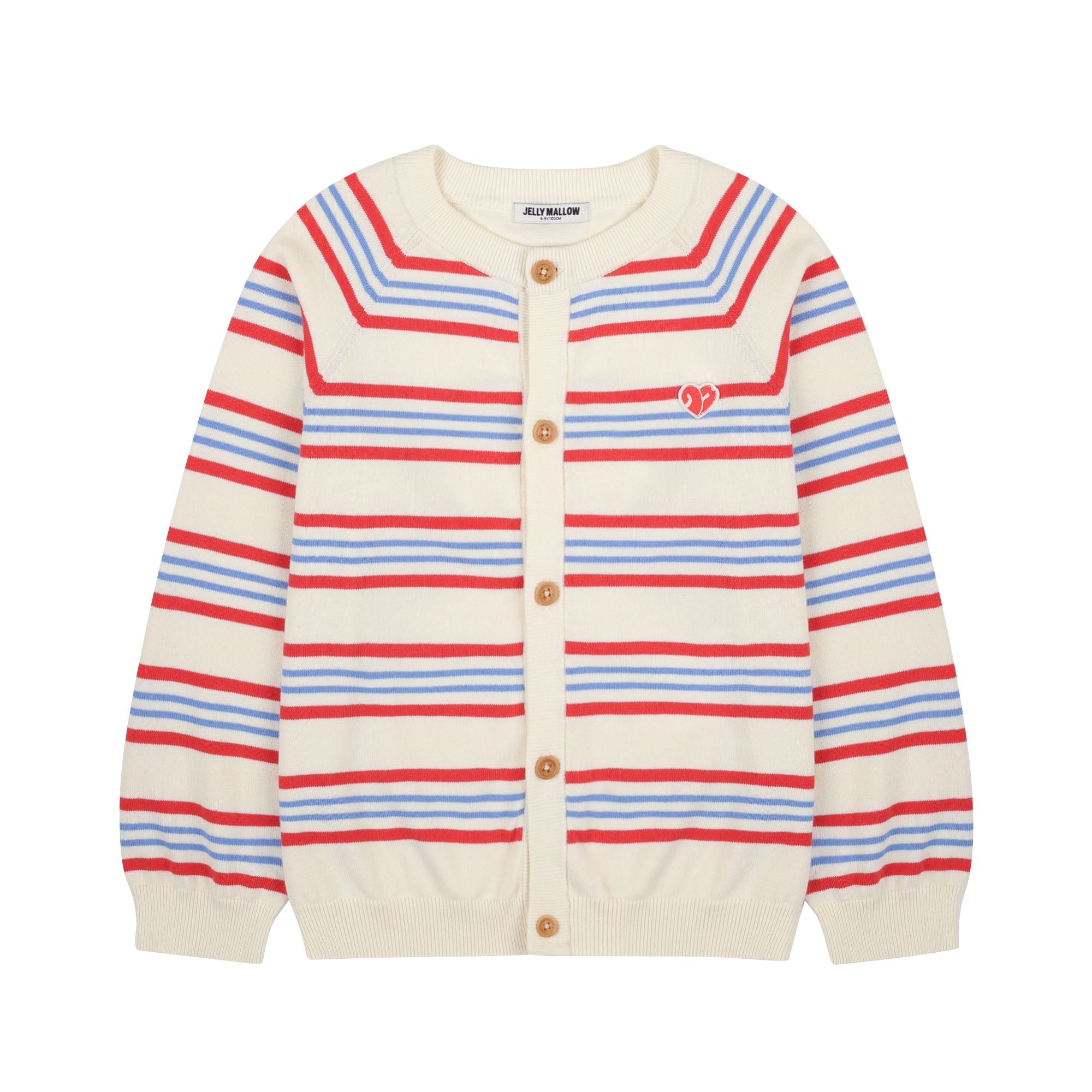 Boys & Girls Multicolor Stripes Cotton Cardigan