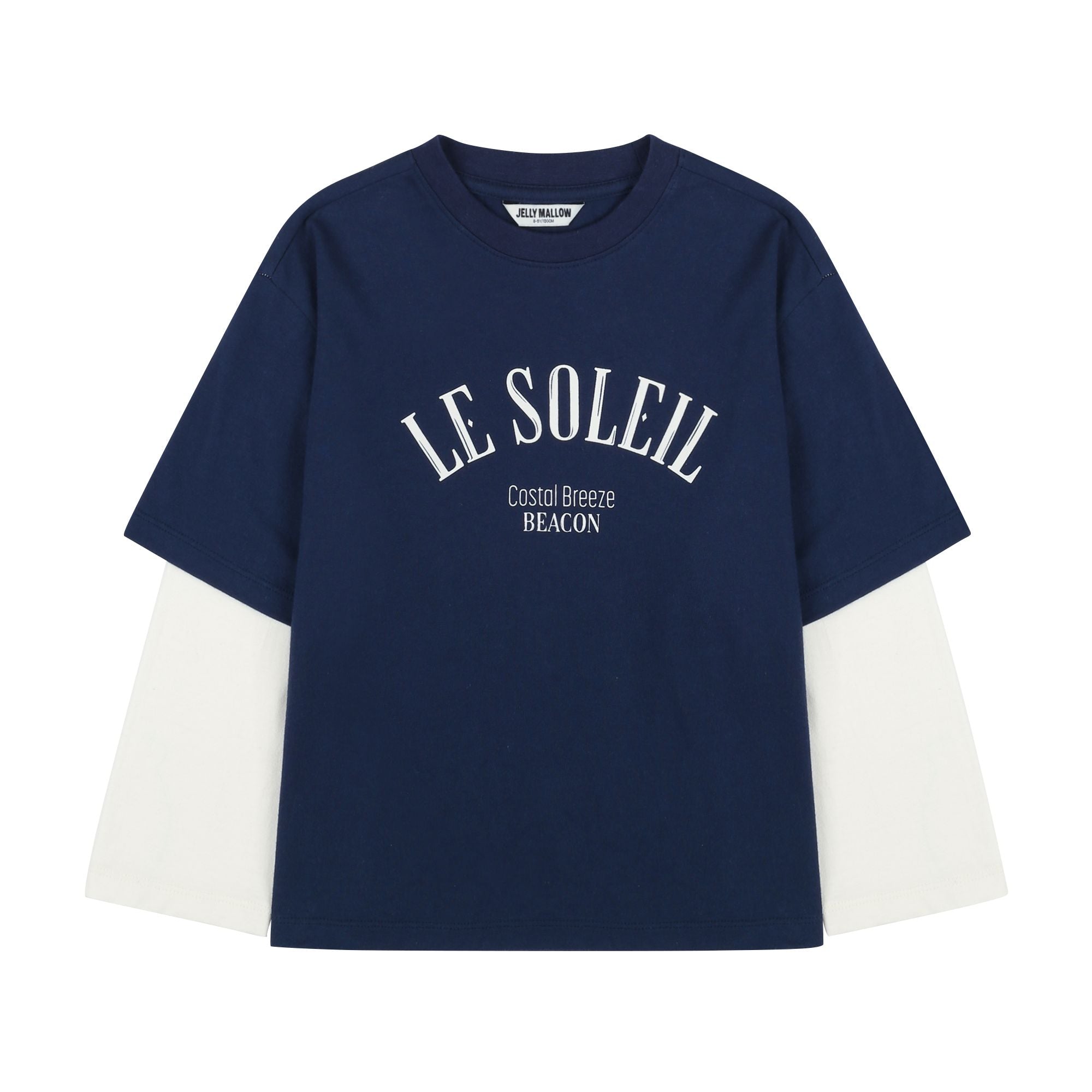 Boys & Girls Navy Logo Cotton T-Shirt