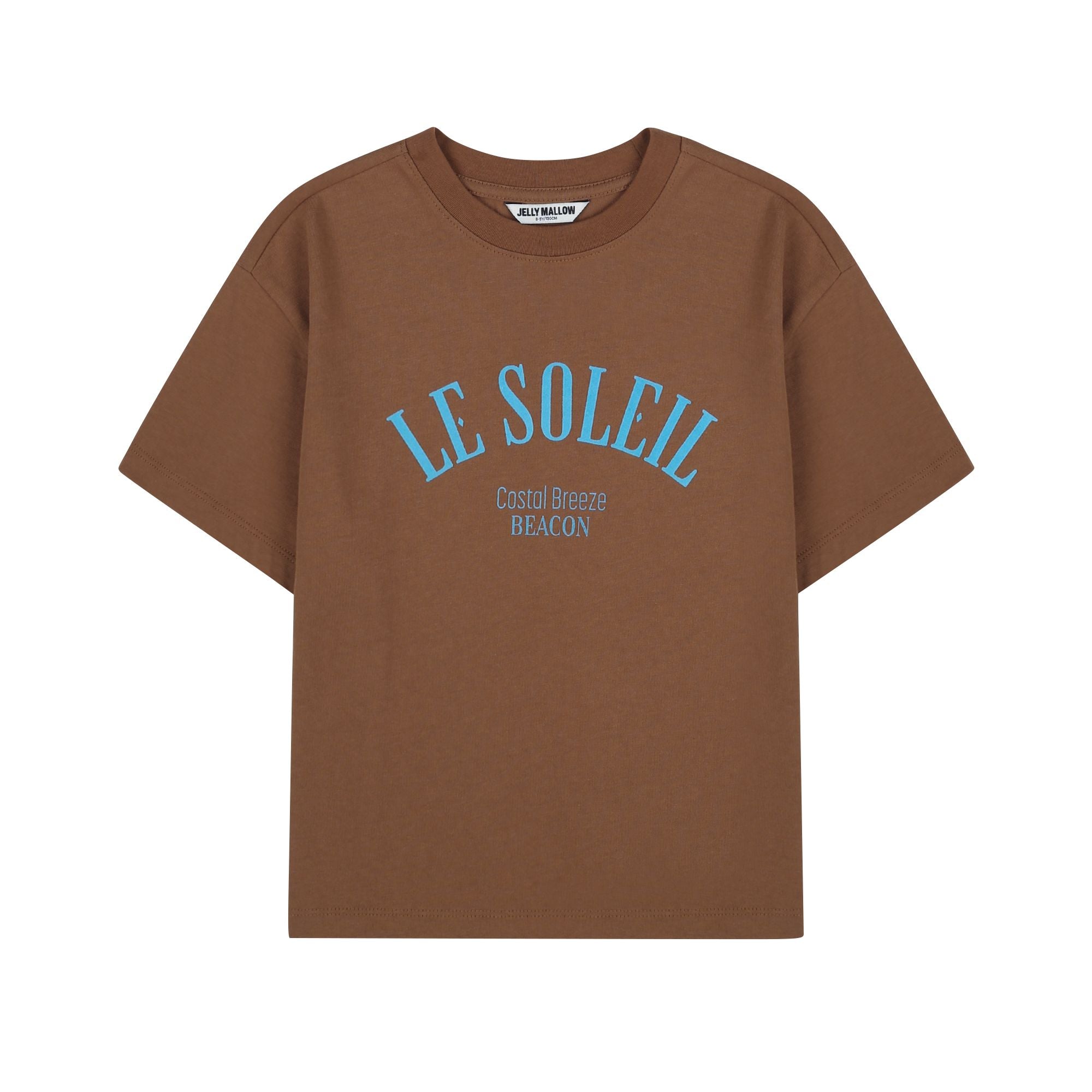 Boys & Girls Brown Logo Cotton T-Shirt