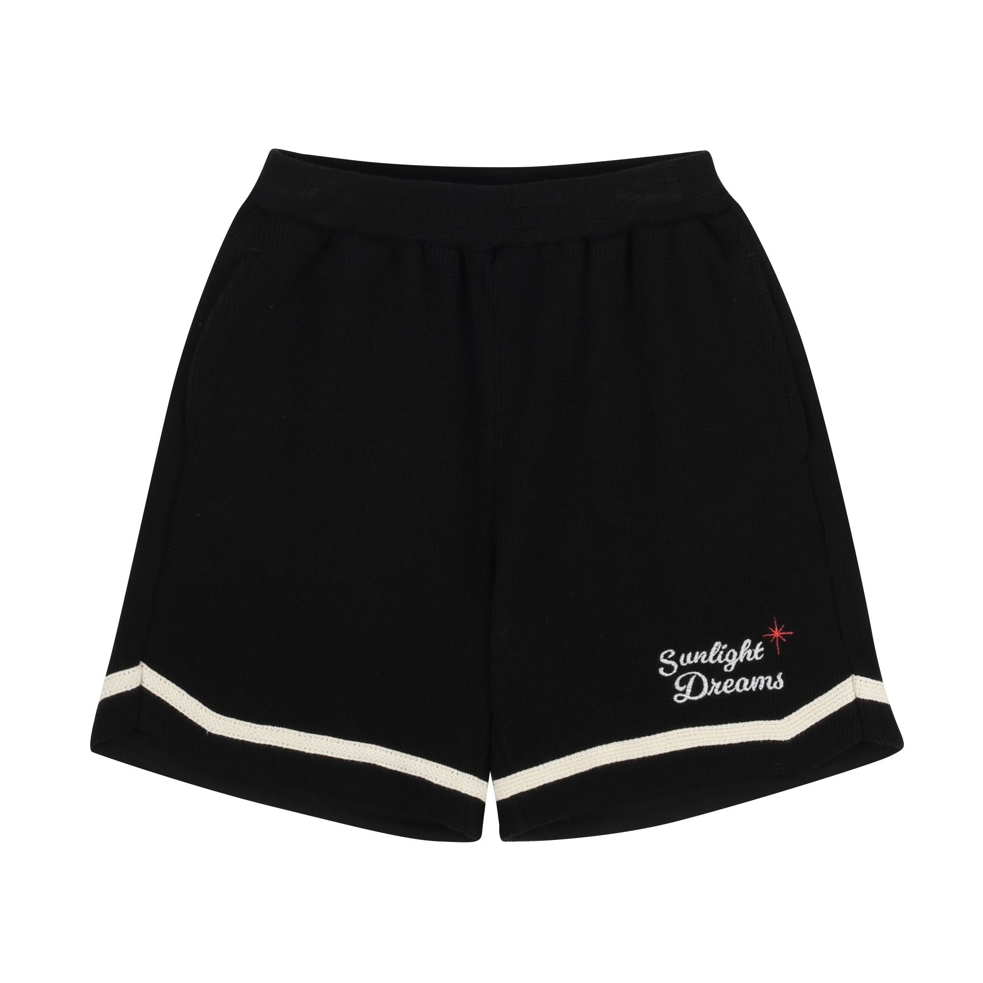 Boys & Girls Black Cotton Shorts