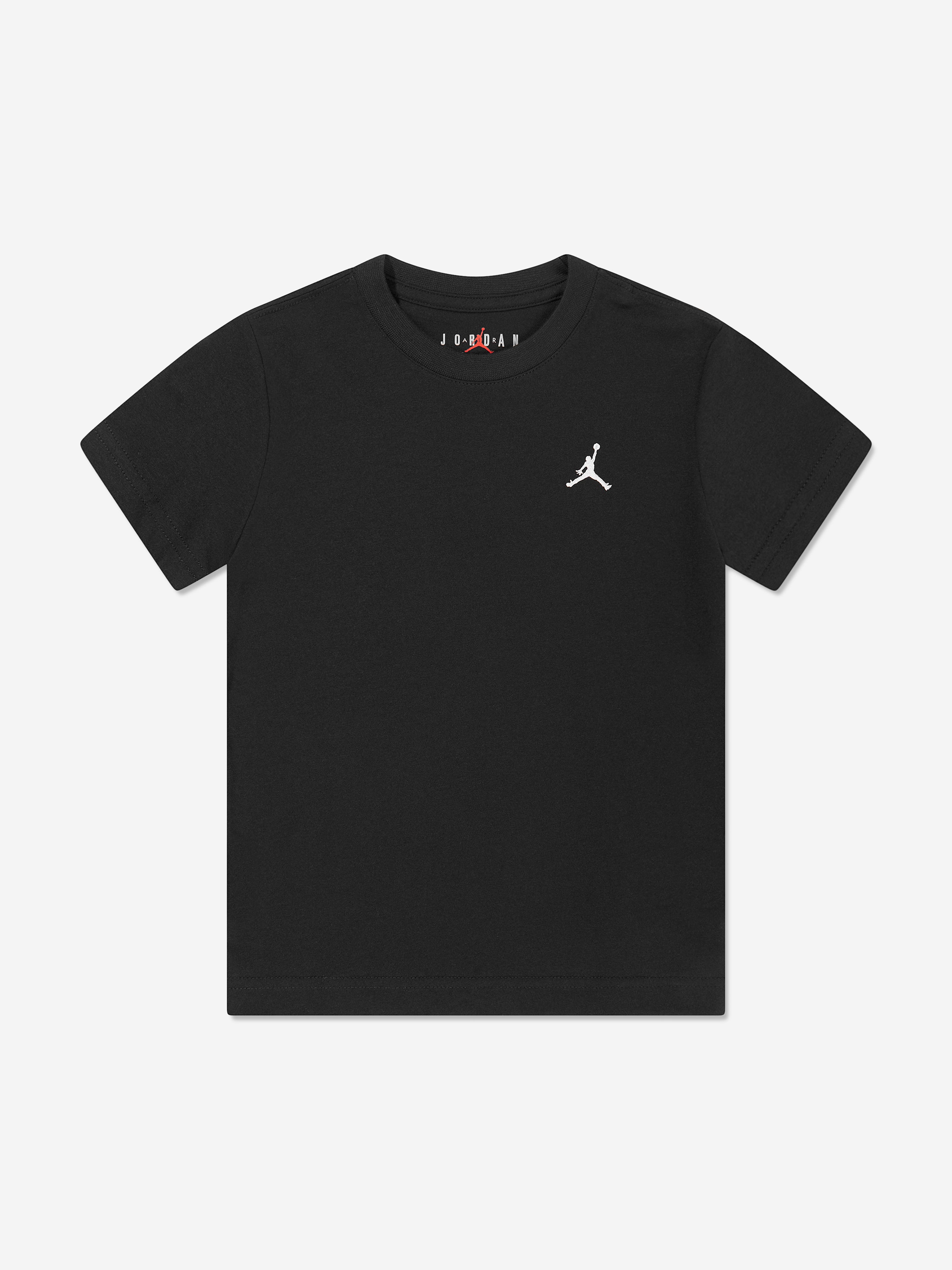 Boys Jumpman Air Embroidered T-Shirt in Black