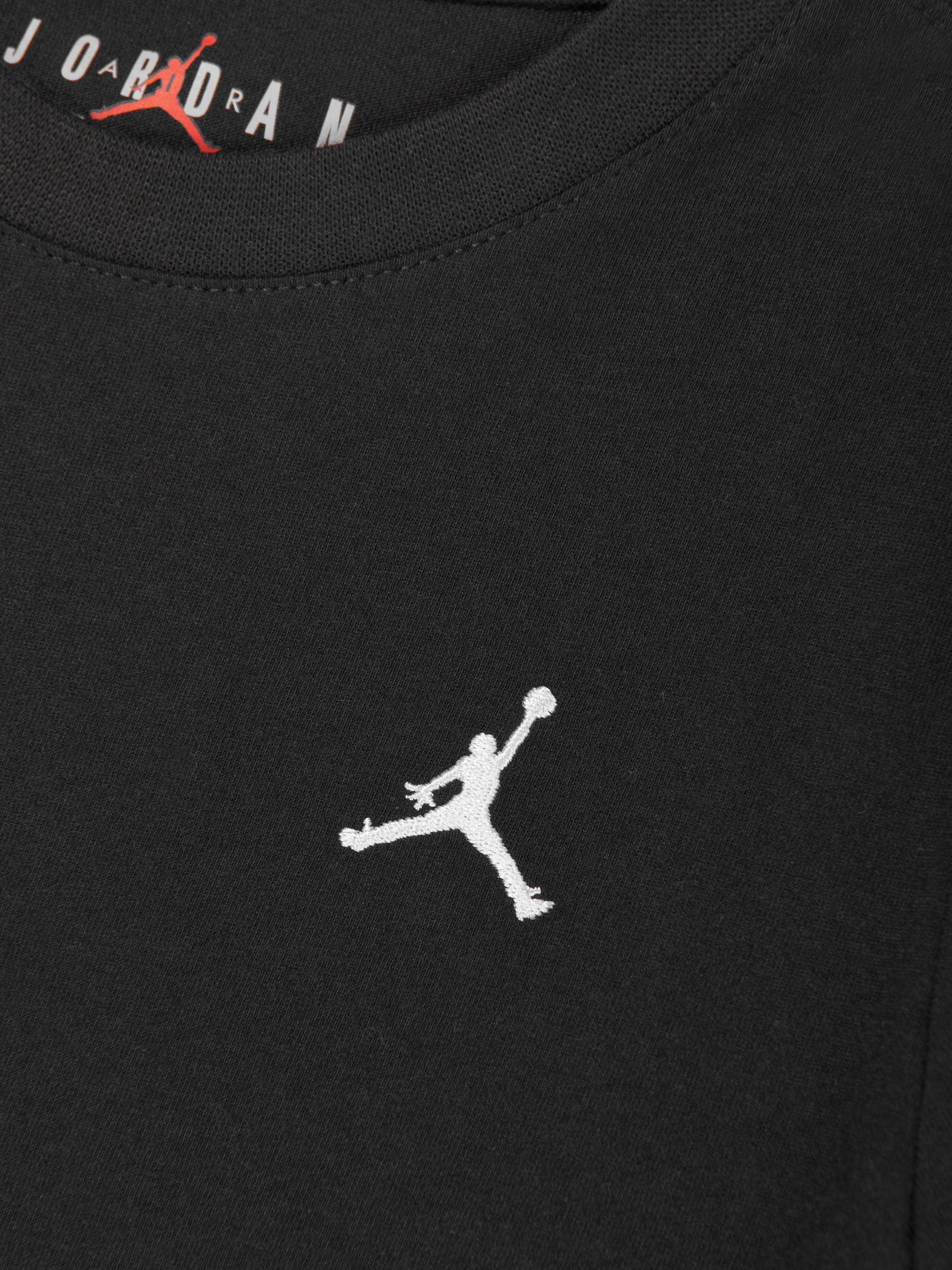 Boys Jumpman Air Embroidered T-Shirt in Black