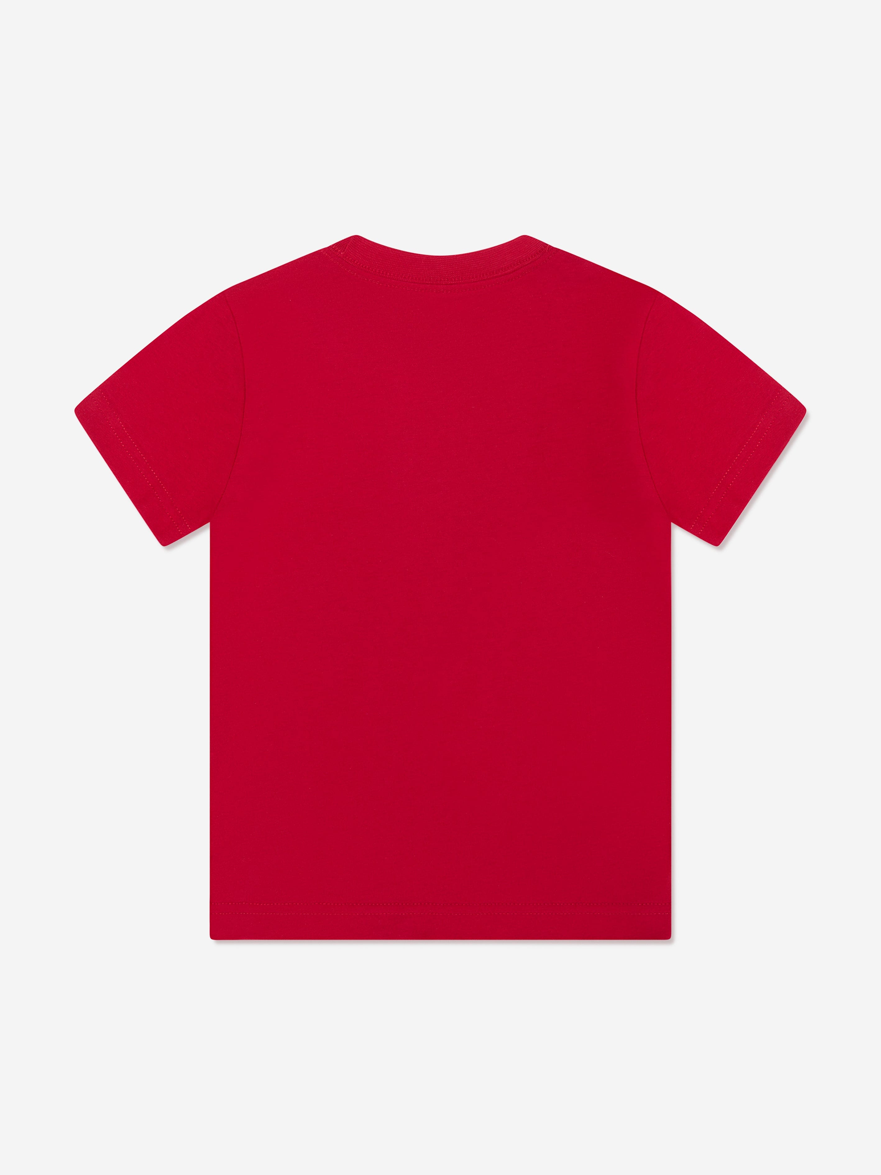 Boys Jumpman Air Embroidered T-Shirt in Red