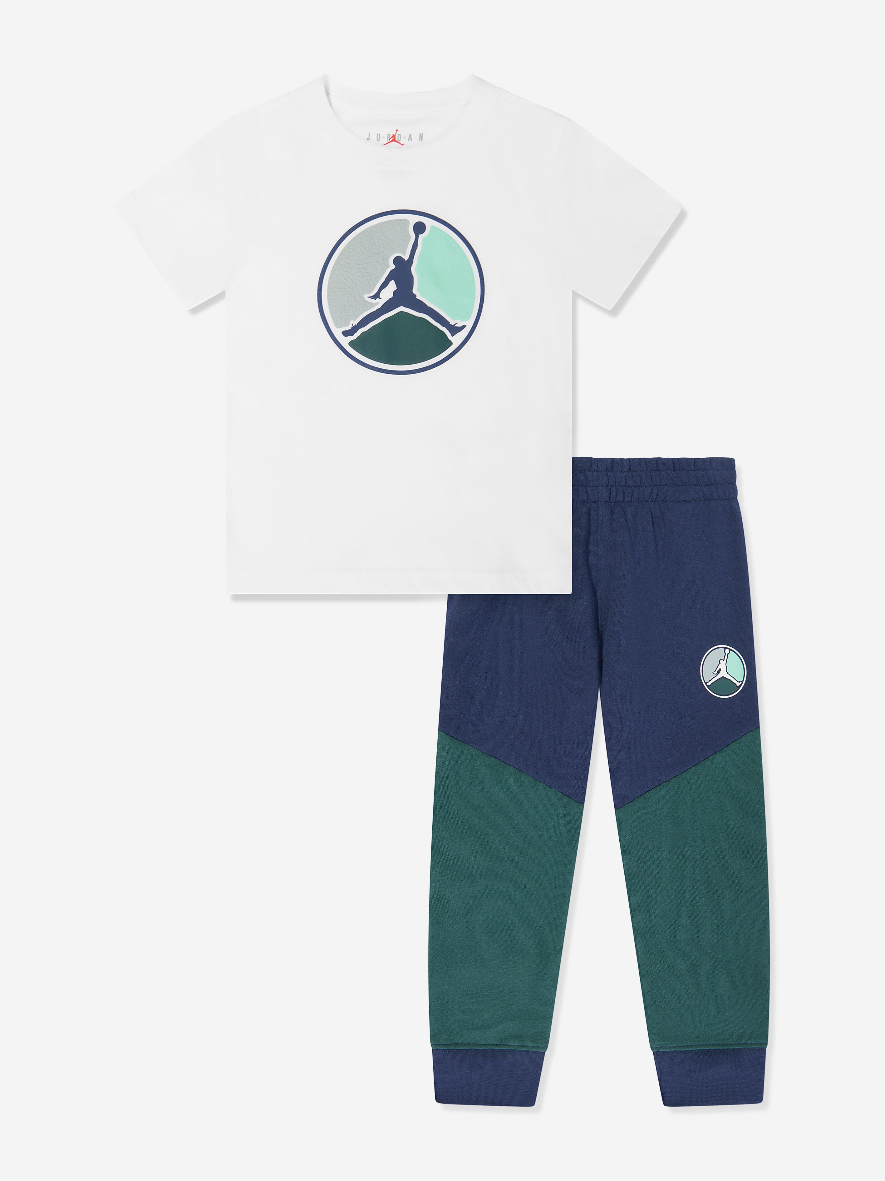 Boys Jumpman Flight HBR Trousers Set in Navy