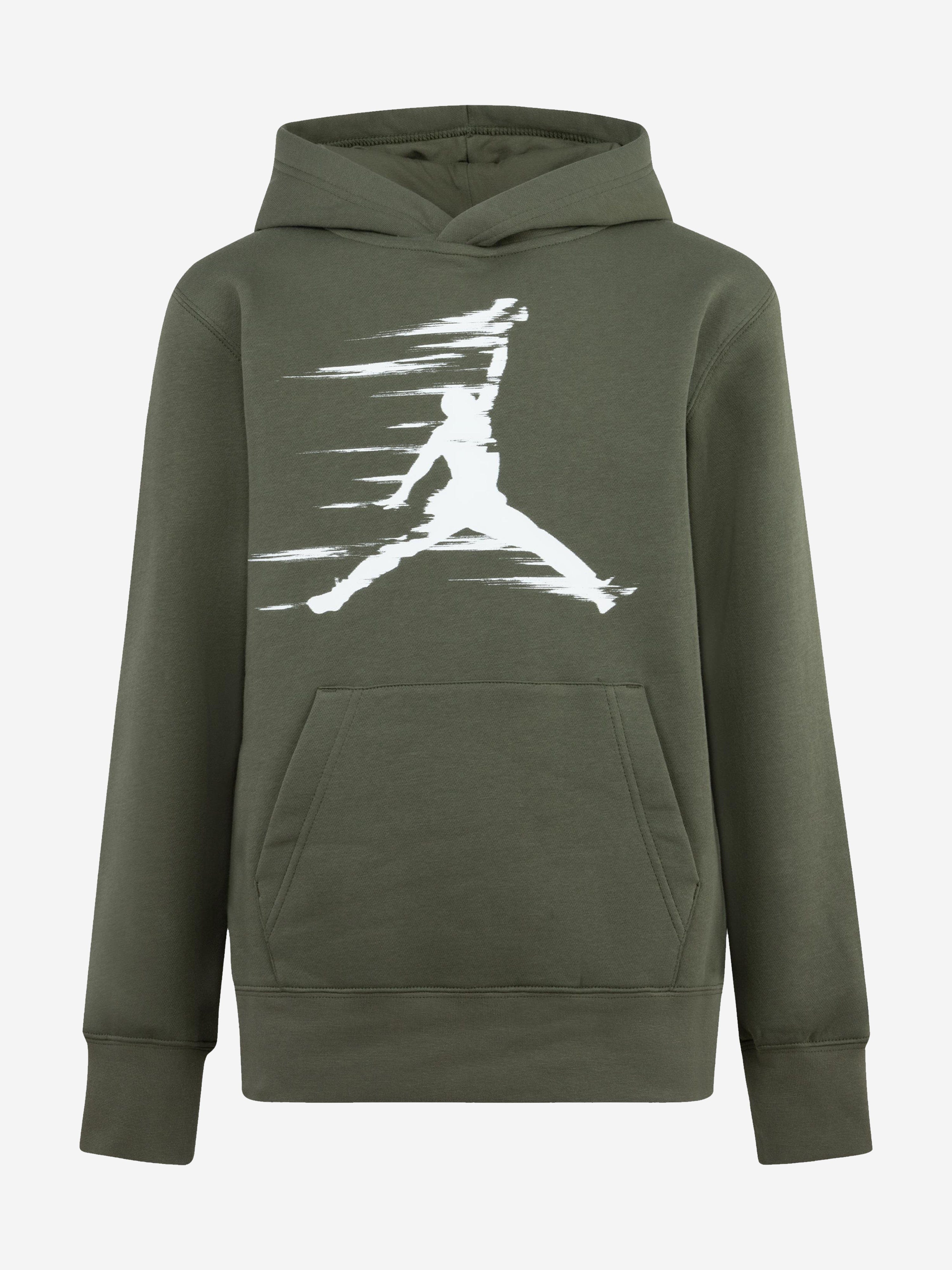Boys MJ Flight Hoodie in Green