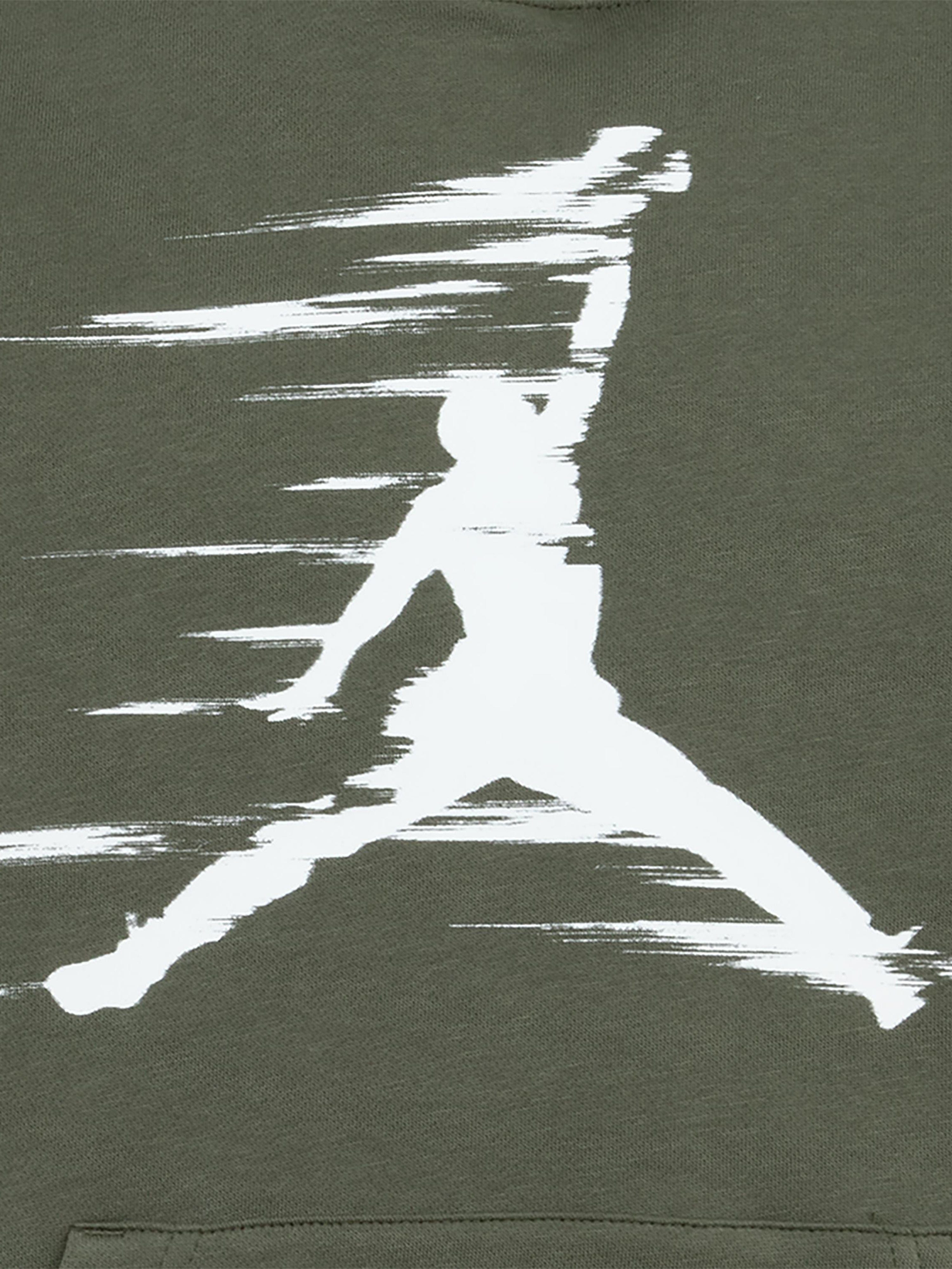 Boys MJ Flight Hoodie in Green