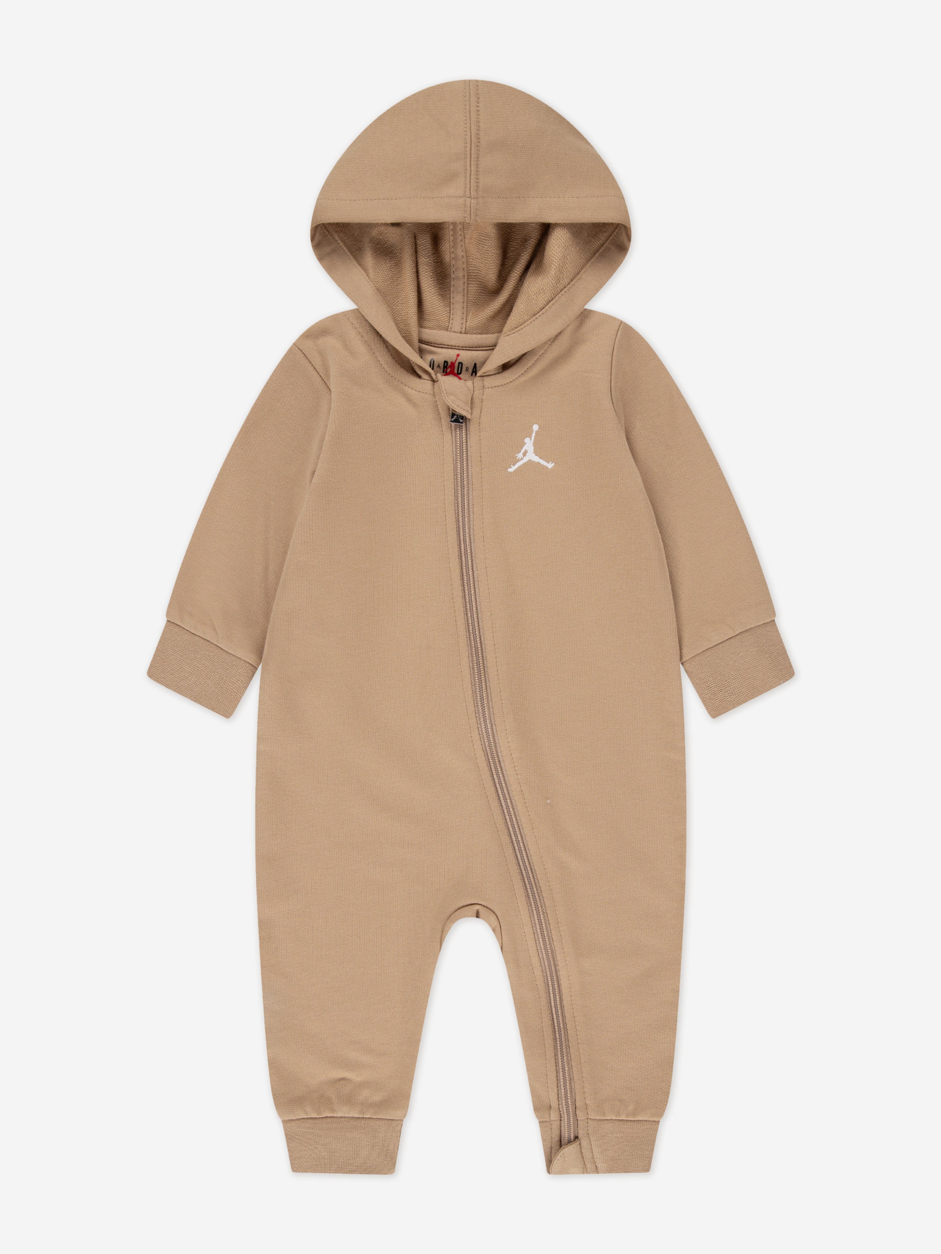 Baby Jumpman Coverall in Beige