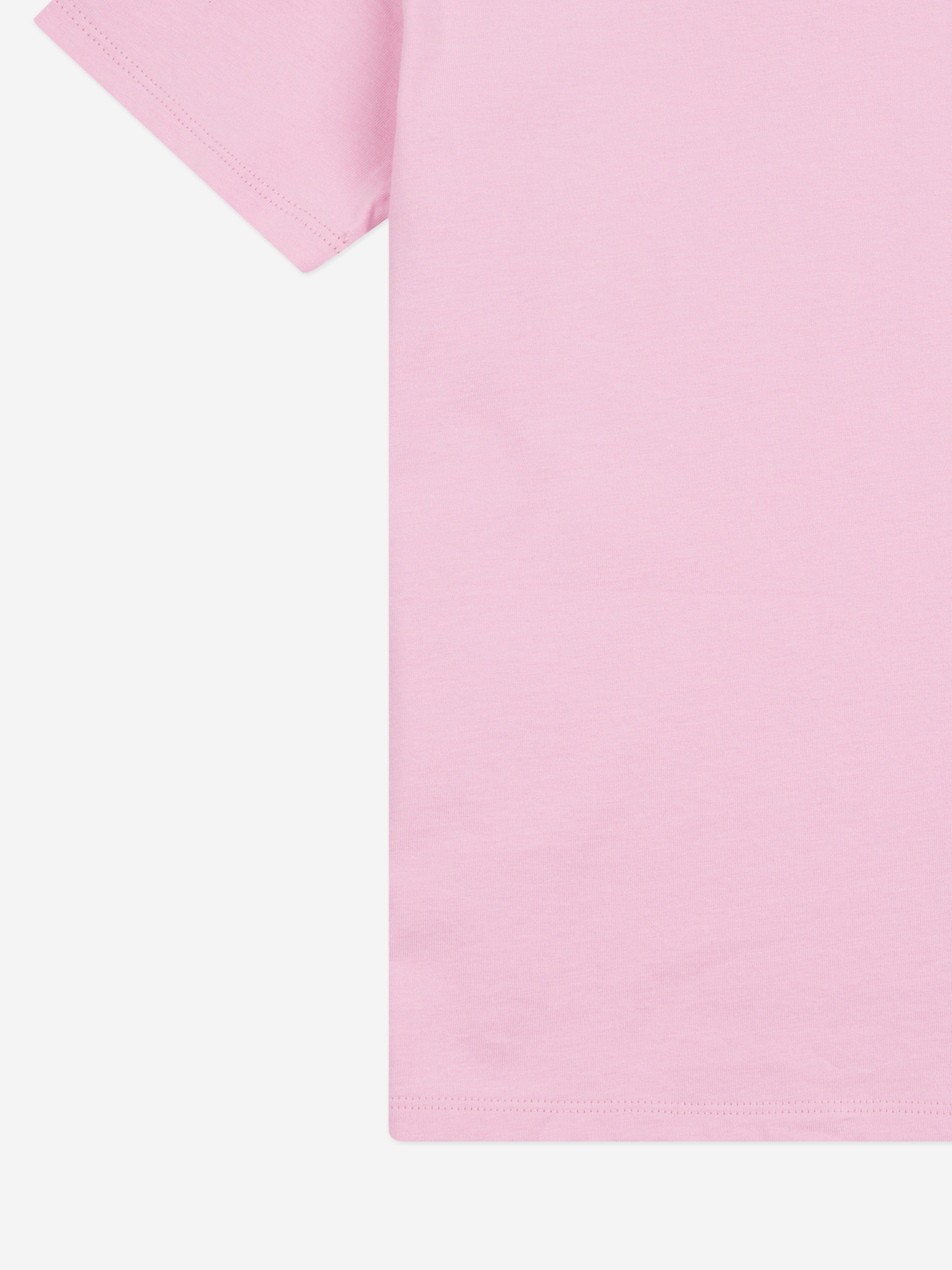 Juicy Couture Girls Diamante Logo Fitted T-Shirt in Pink
