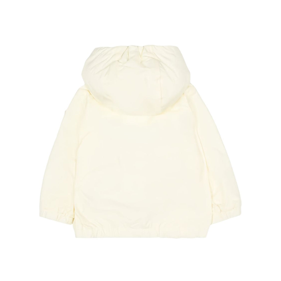 Baby Girls White Zip-Up Hooded Jacket