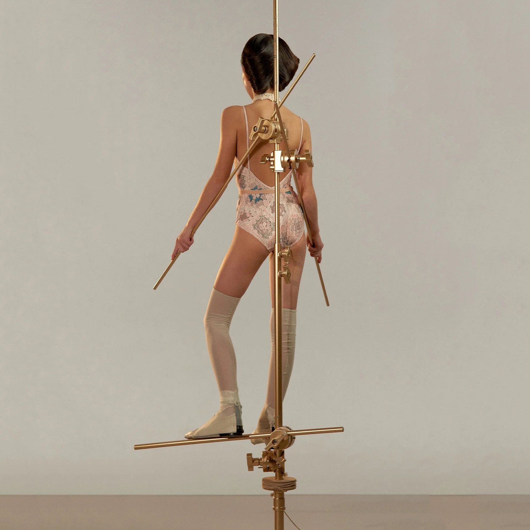 Girls Light Pink"GRANNY SQUARE"Ballet Onesies(J251LE04VL/baby blush)