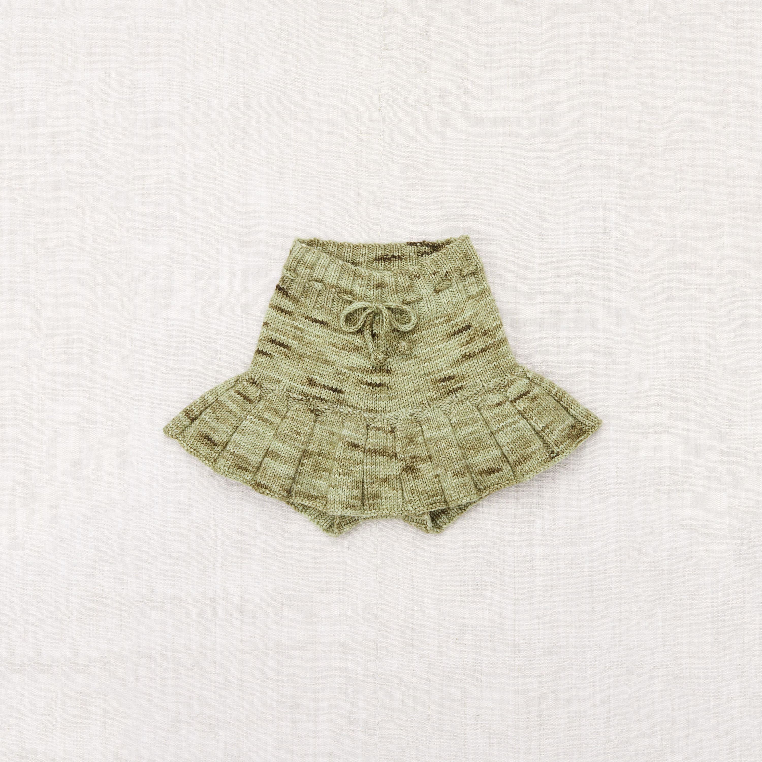 Girls Green Wool Skirt