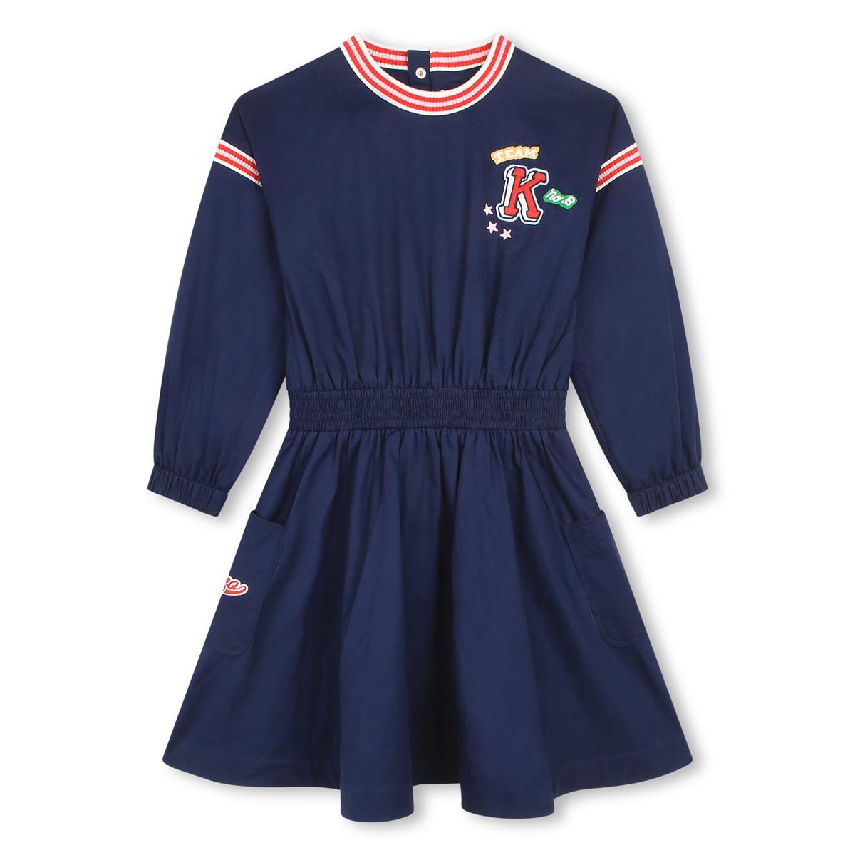 Girls Blue Cotton Dress
