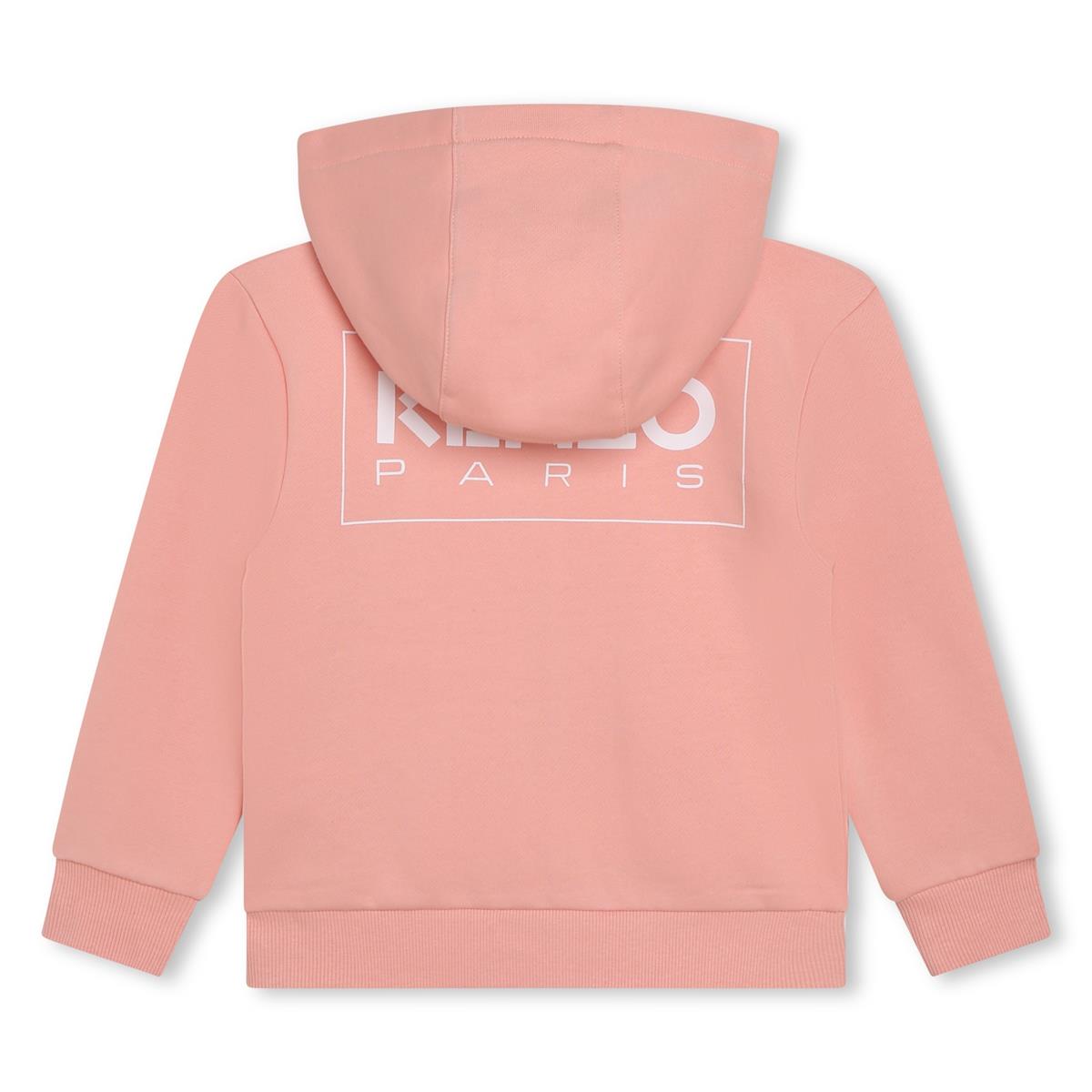 Girls Pink Zip-Up Top