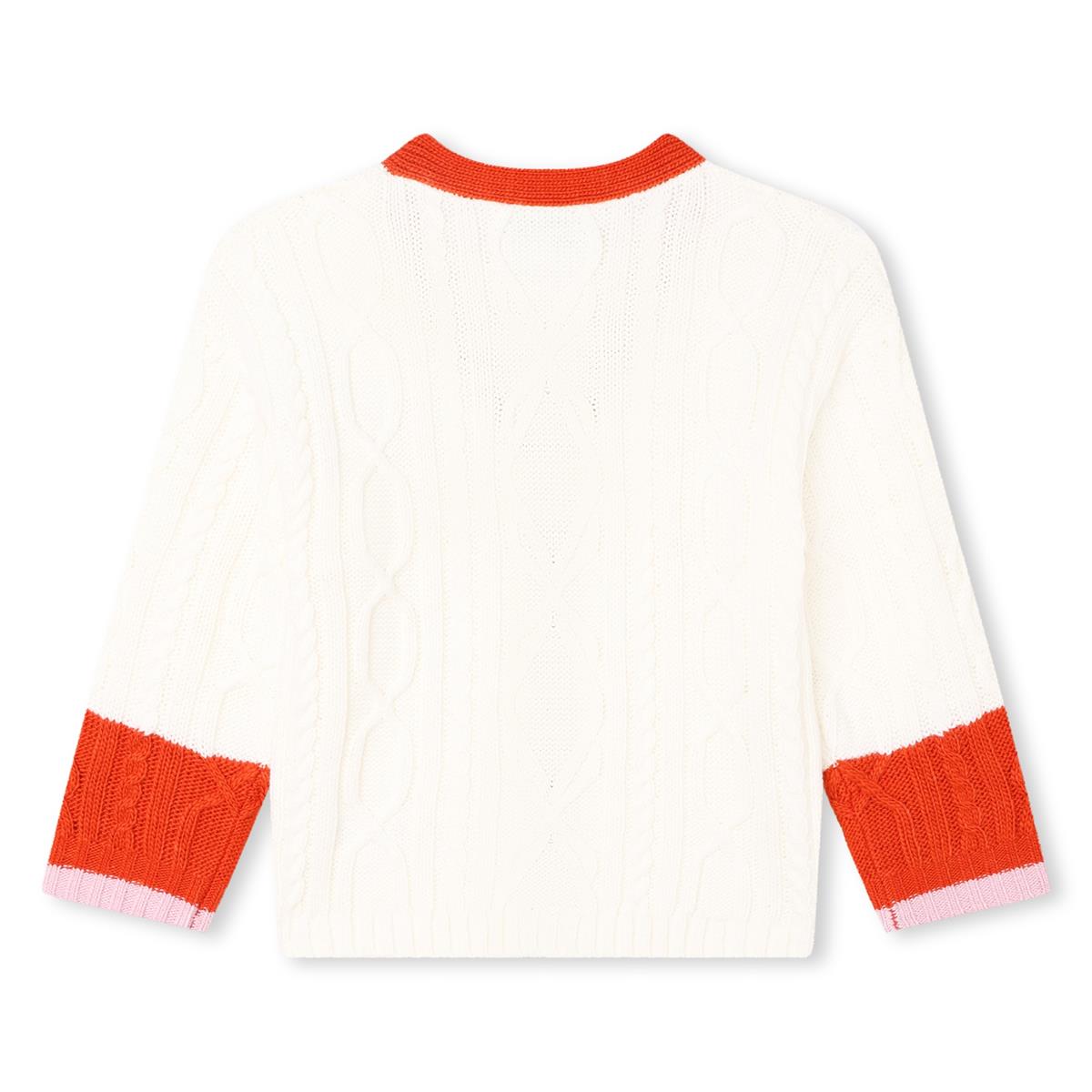 Girls White Cardigan
