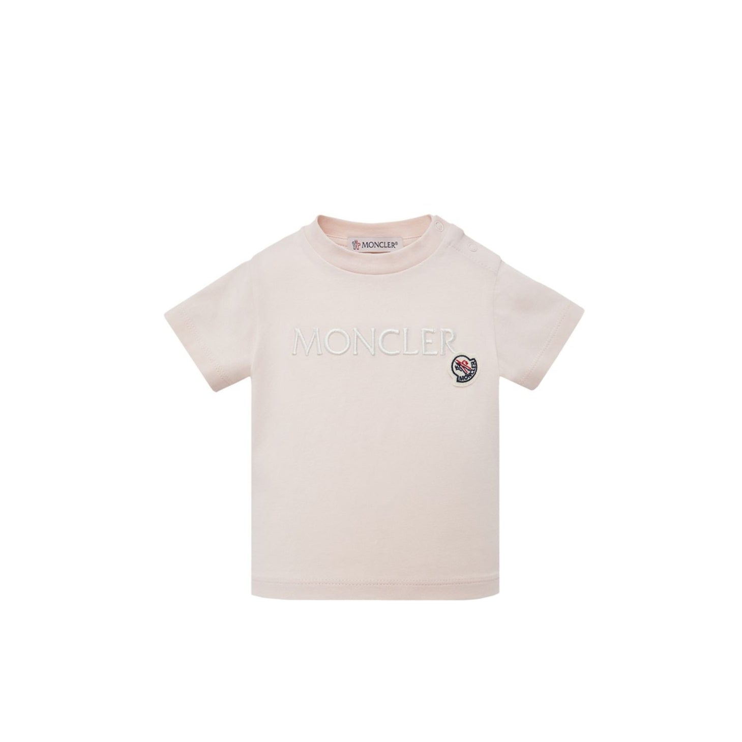 Baby Girls Light Pink Logo Cotton T-Shirt
